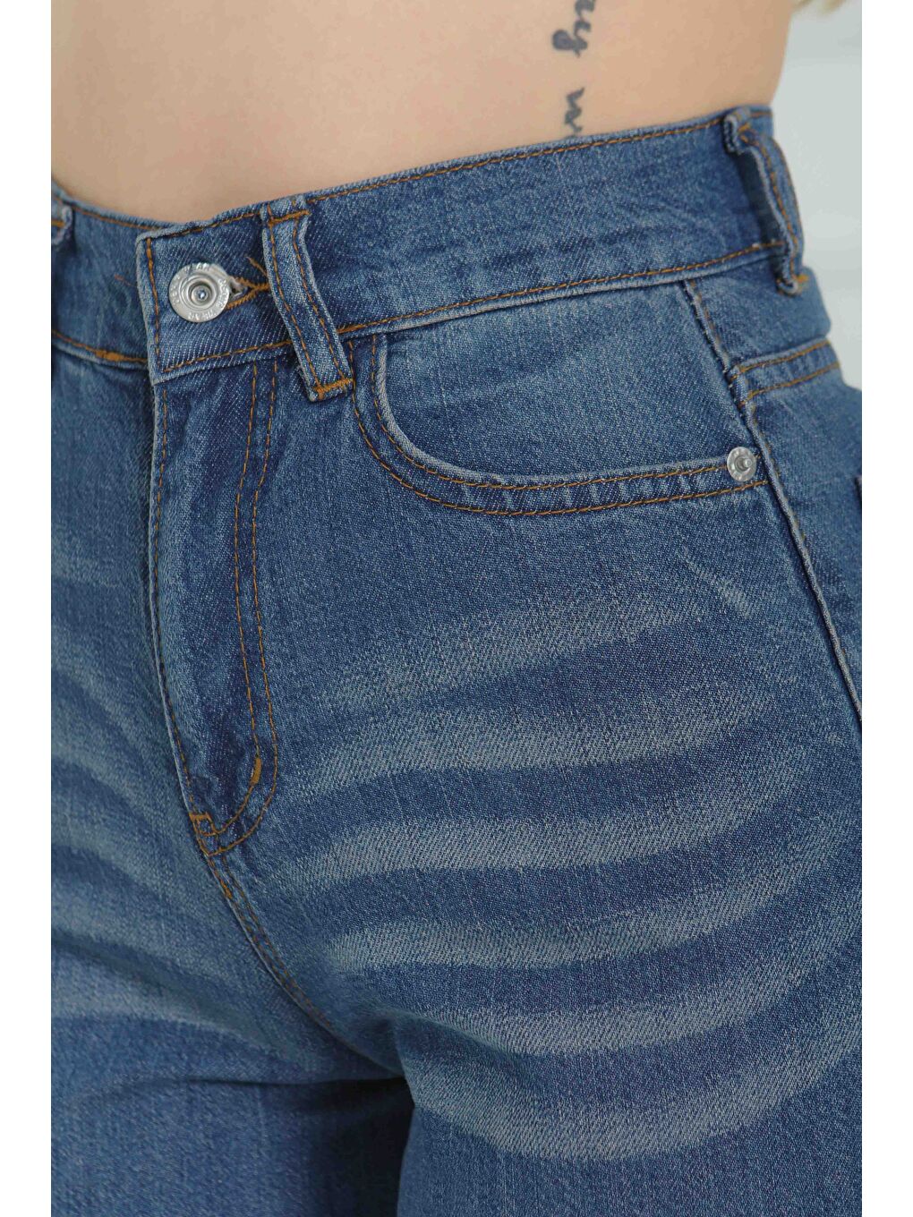 Baggy Jean Pantolon Koyu Mavi   27098-7