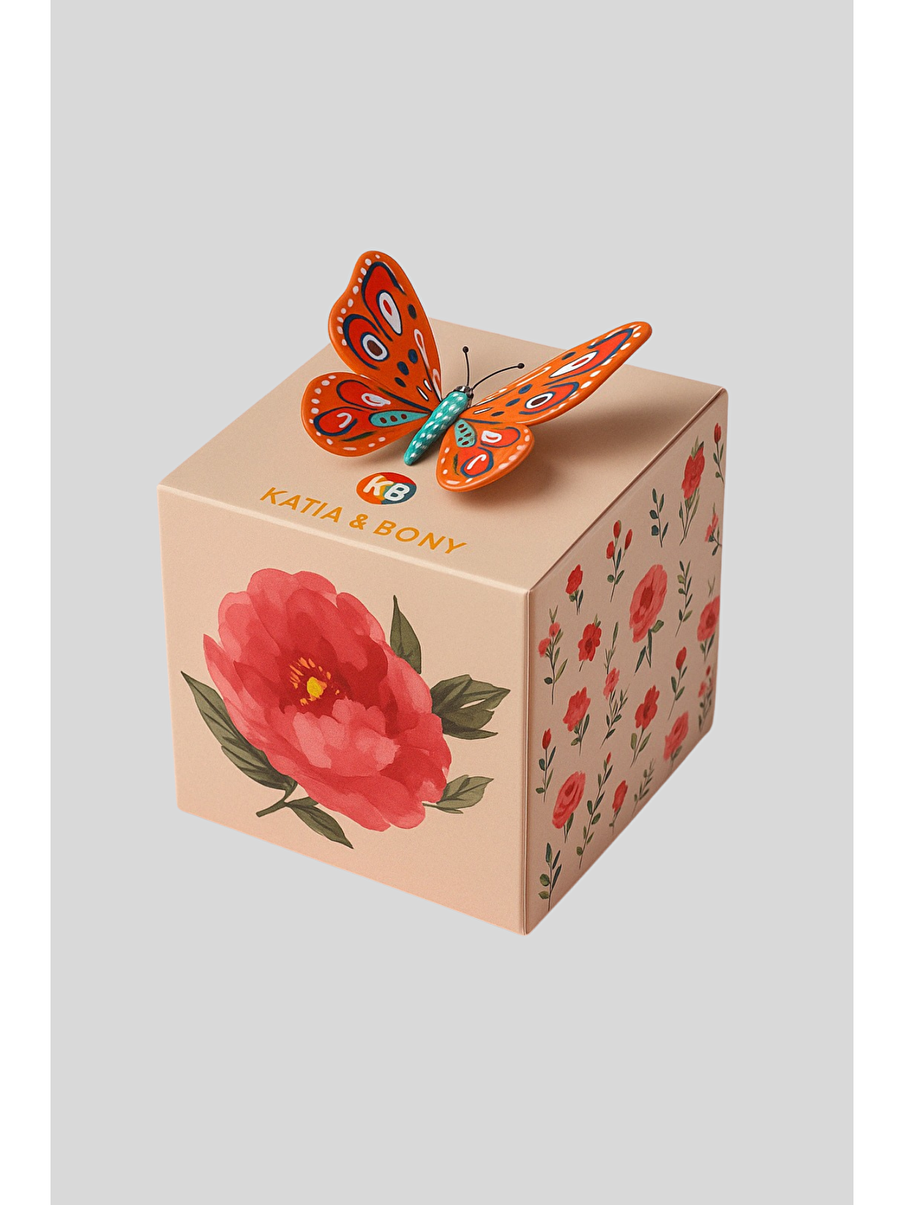 Ekru Anne Çocuk 2'Li Kutulu Anneler Günü Soket Çorap-1