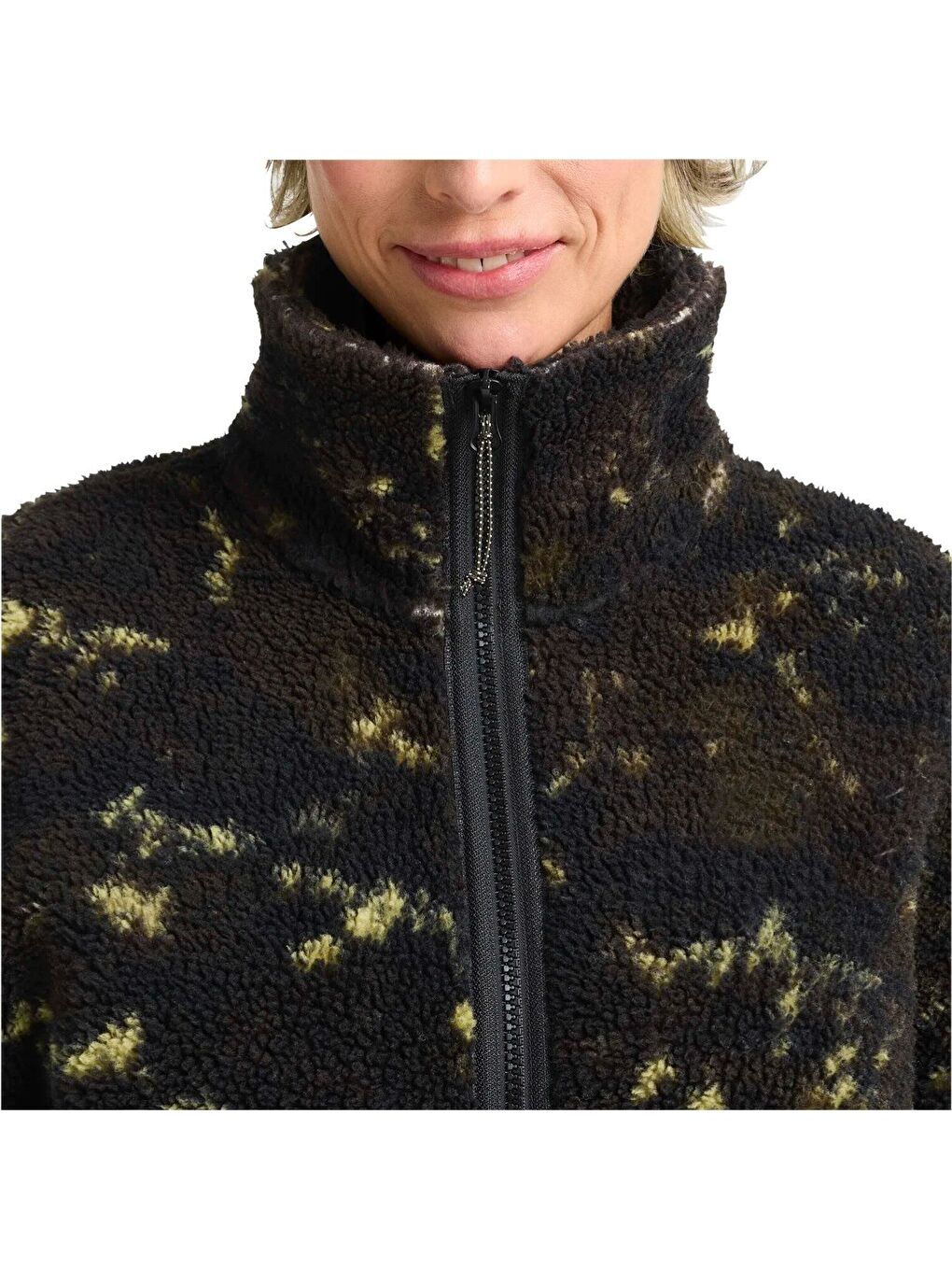 Stone Lite Aop Kadın Siyah Outdoor Ceketi-1