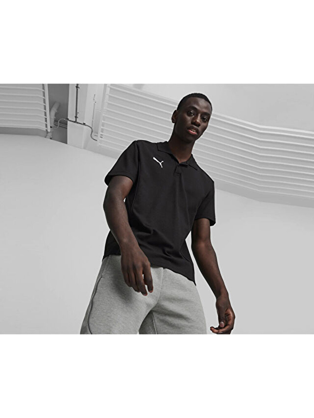Teamfinal Casuals Polo Erkek Futbol Polo Tişörtü 65853503 Siyah-2
