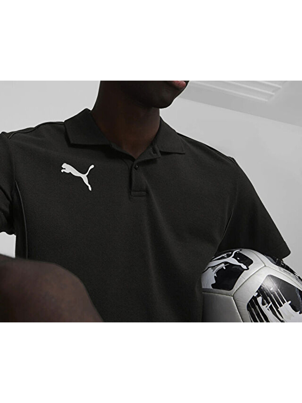 Teamfinal Casuals Polo Erkek Futbol Polo Tişörtü 65853503 Siyah-4