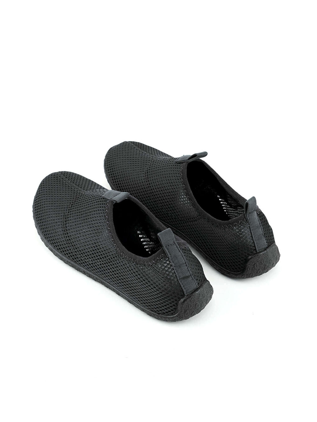 Siyah Kadın Yazlık PVC Esnek Taban Plaj Deniz Havuz Ayakkabı-3