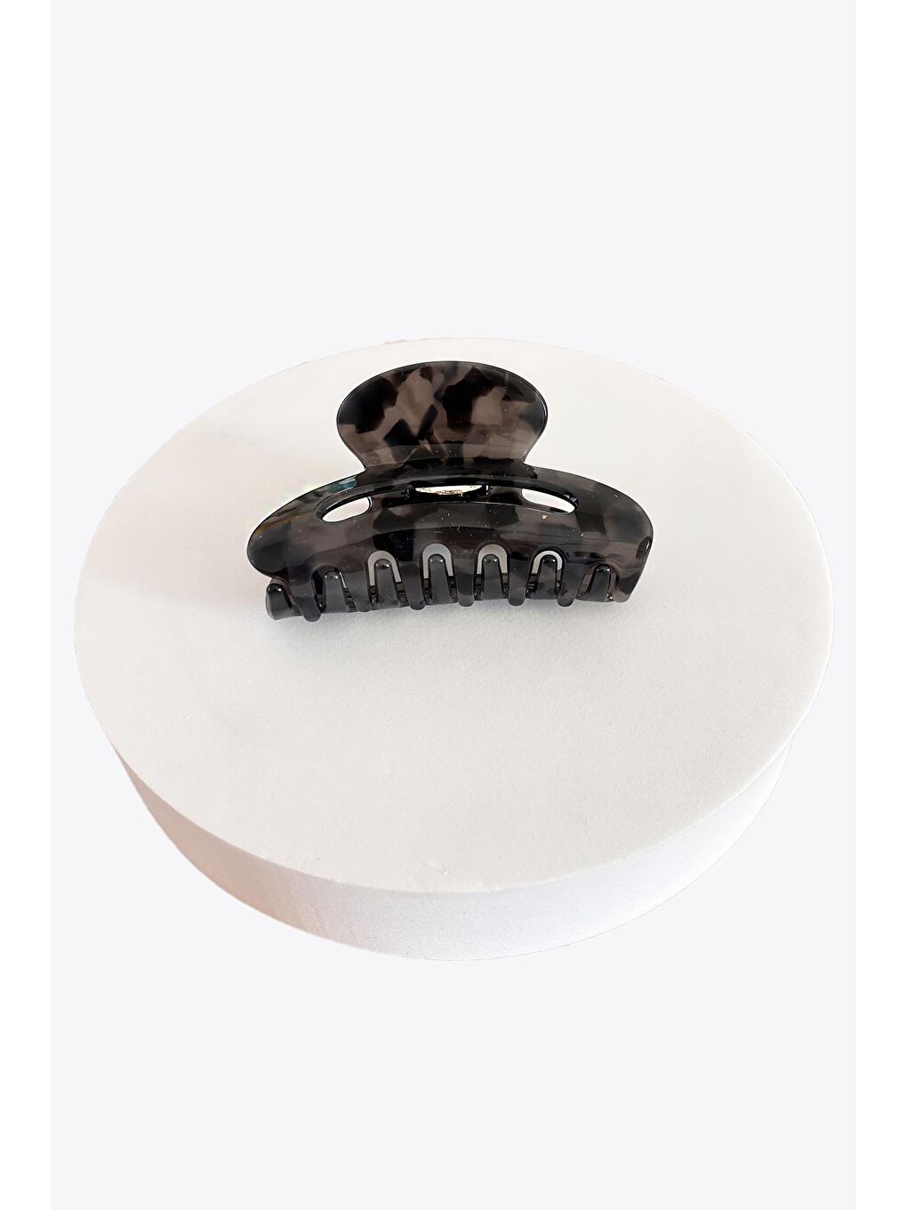 Antrasit Betty kaplumbağa Sırtı Lüks Asetat Pencereli Mandal Toka-1