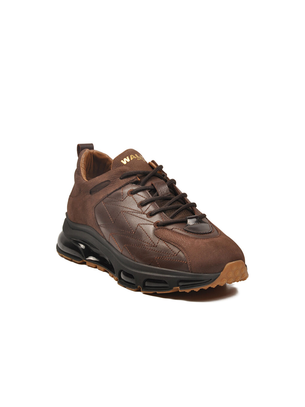 Kahverengi Kahve Bağcıklı Hakiki Deri Erkek Spor Ayakkabı 2623 M-1