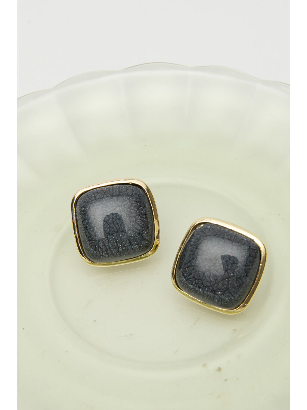 Siyah ANTİK MERMER KÜPE SİYAH-1