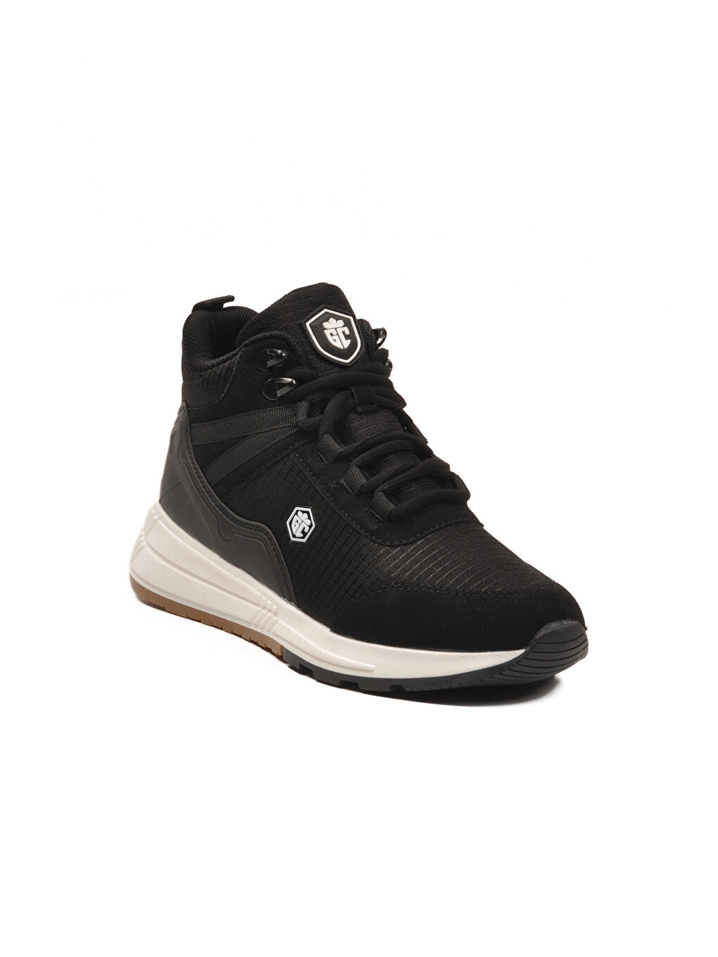 Siyah Beyaz Bilek Boy Kaymaz Bağcıklı Hafif Unisex Bot 2880 G-2