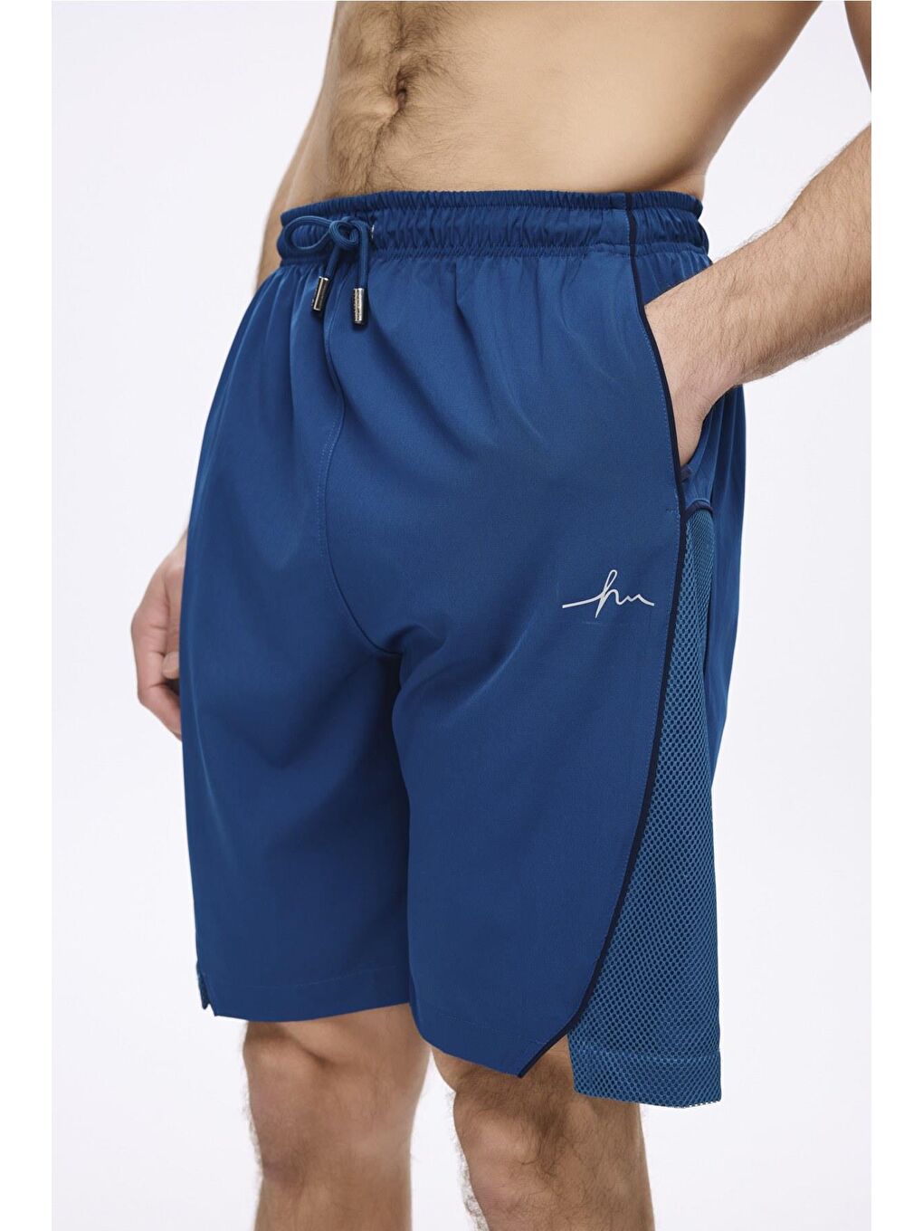 Petrol Spor Kesim Mavi Erkek Kısa Havuz Ve Deniz Şortu 5038-2