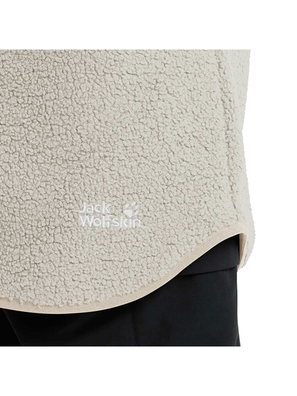 Ekru High Curl Coat Kadın Bej Outdoor Ceketi-4