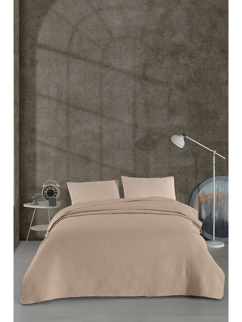 Pandora Çok Amaçlı Yatak Örtüsü Tek Kişilik (160x220 cm) Bej