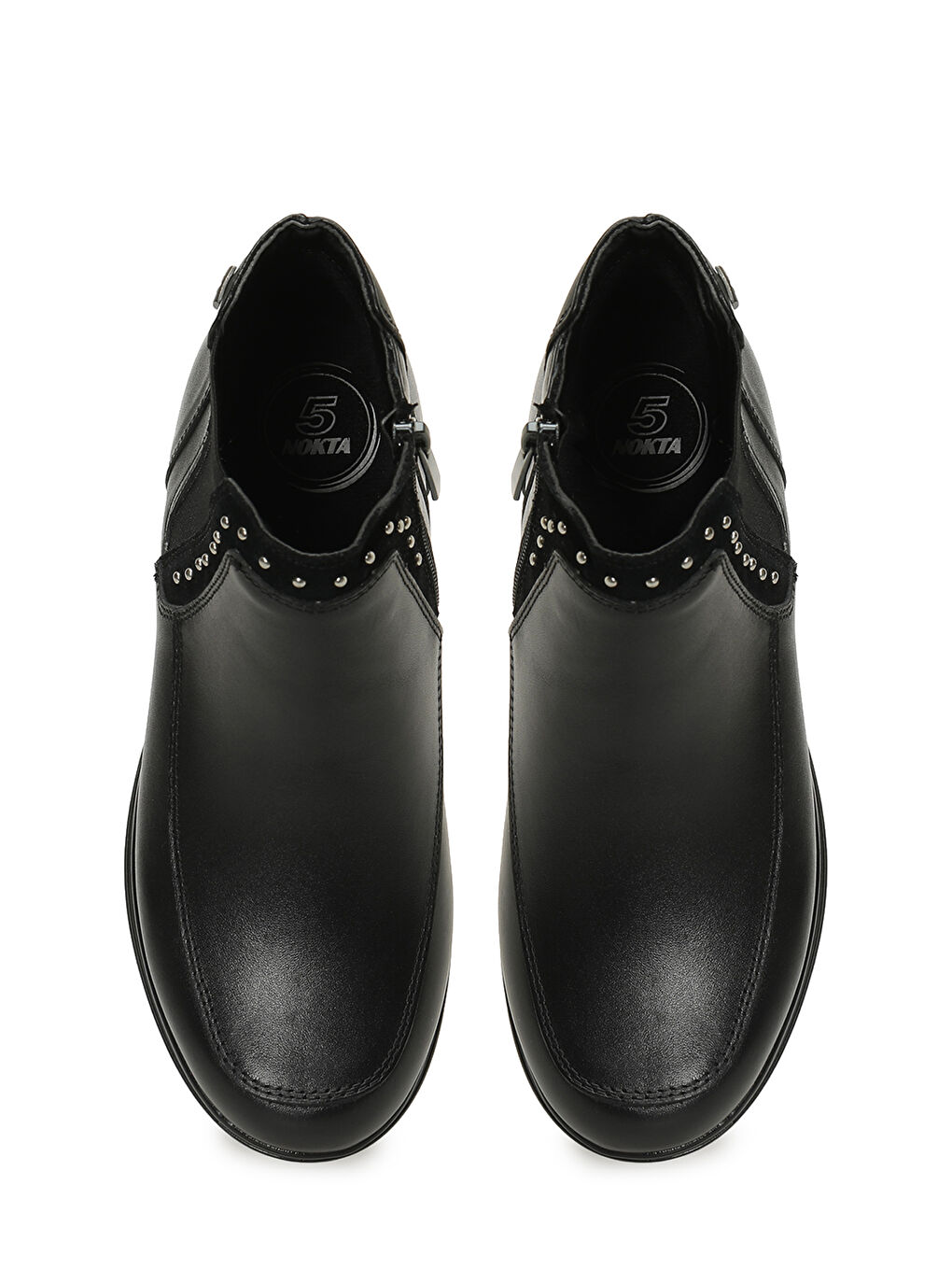 105655.Z5PR Siyah Kadın Dolgu Topuk Bot-3