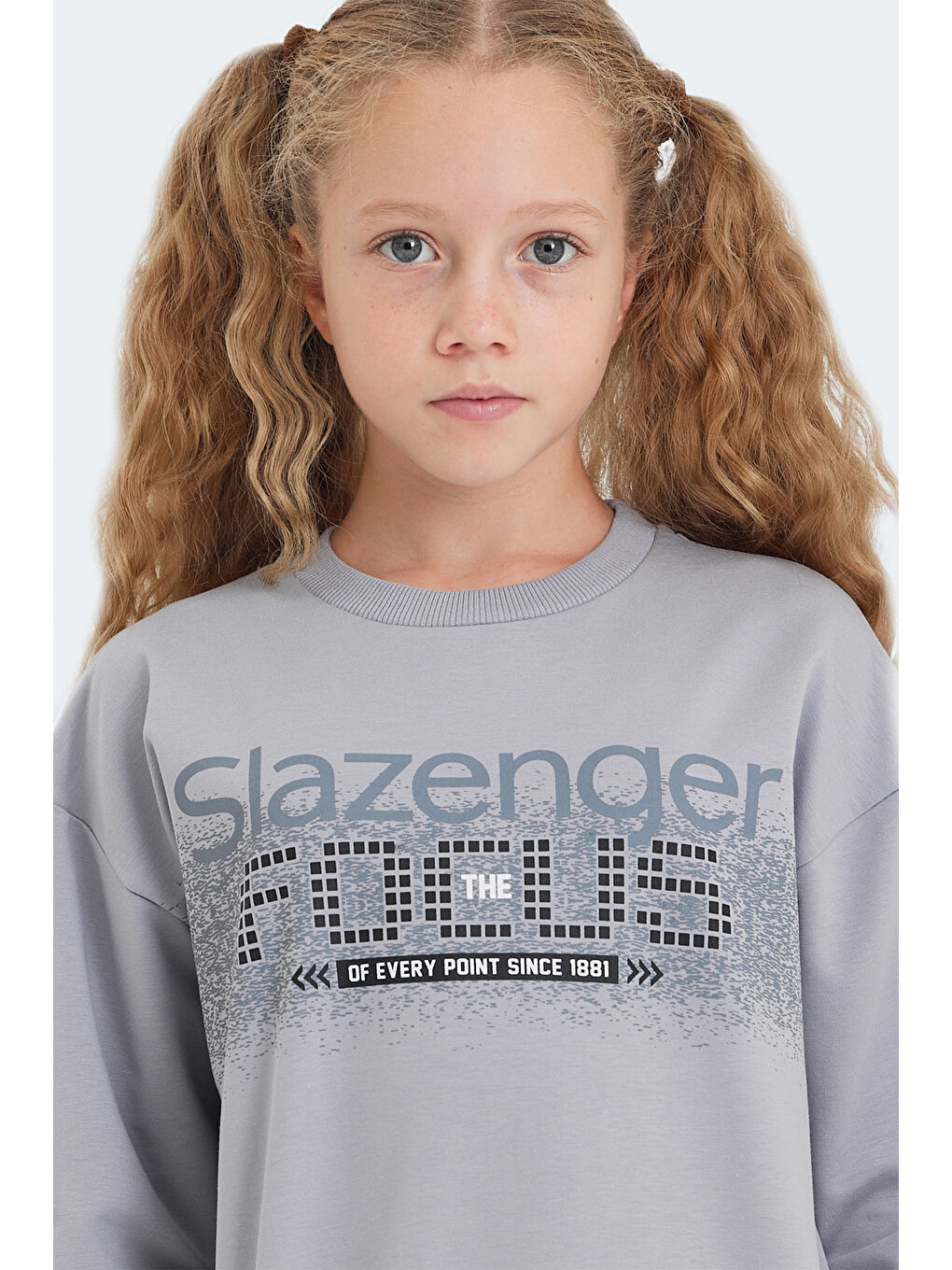 LAST Unisex Çocuk Taş Gri Sweatshırt-3