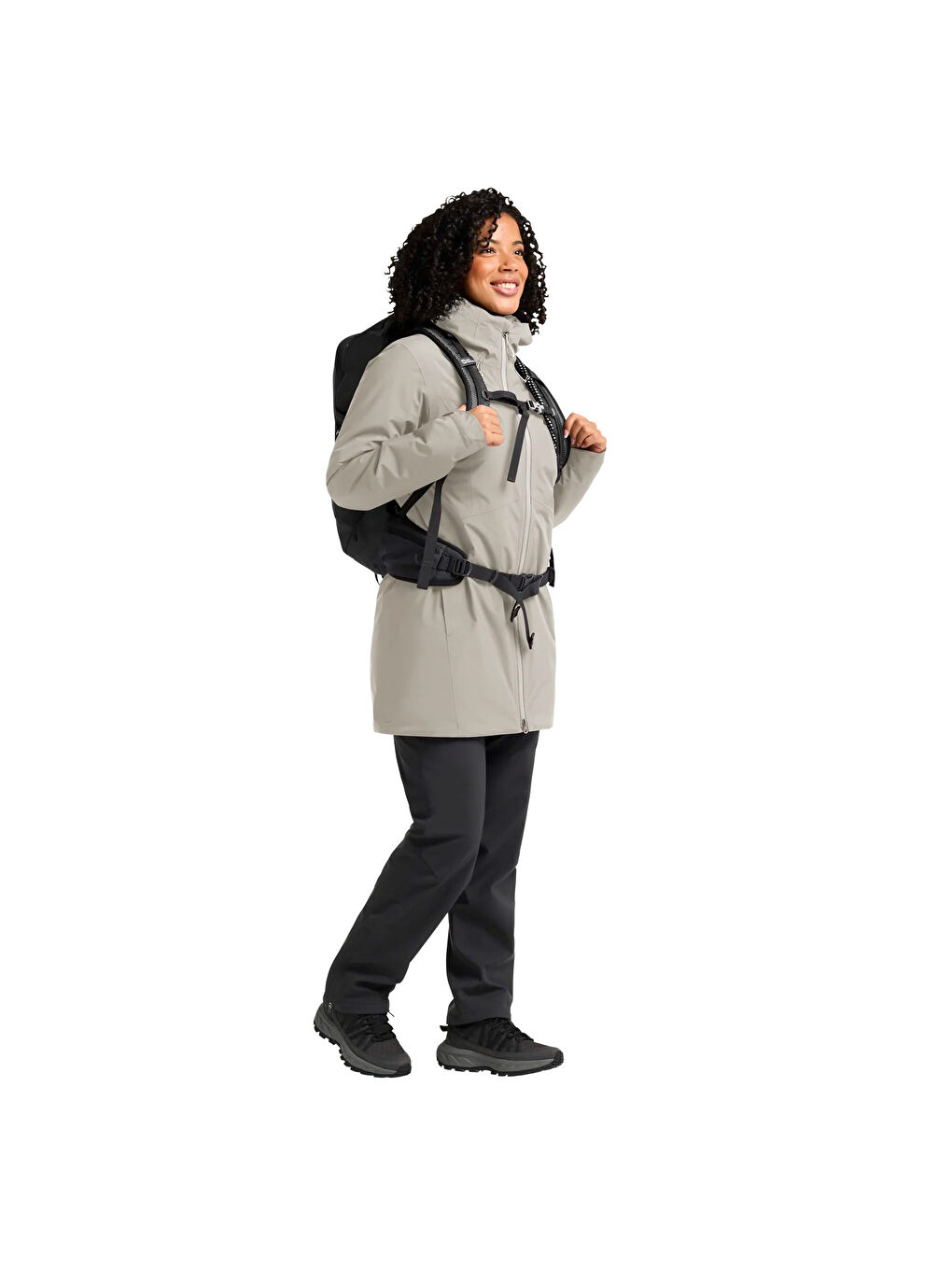 Ekru Heidelstein Ins Kadın Bej Outdoor Ceketi-4