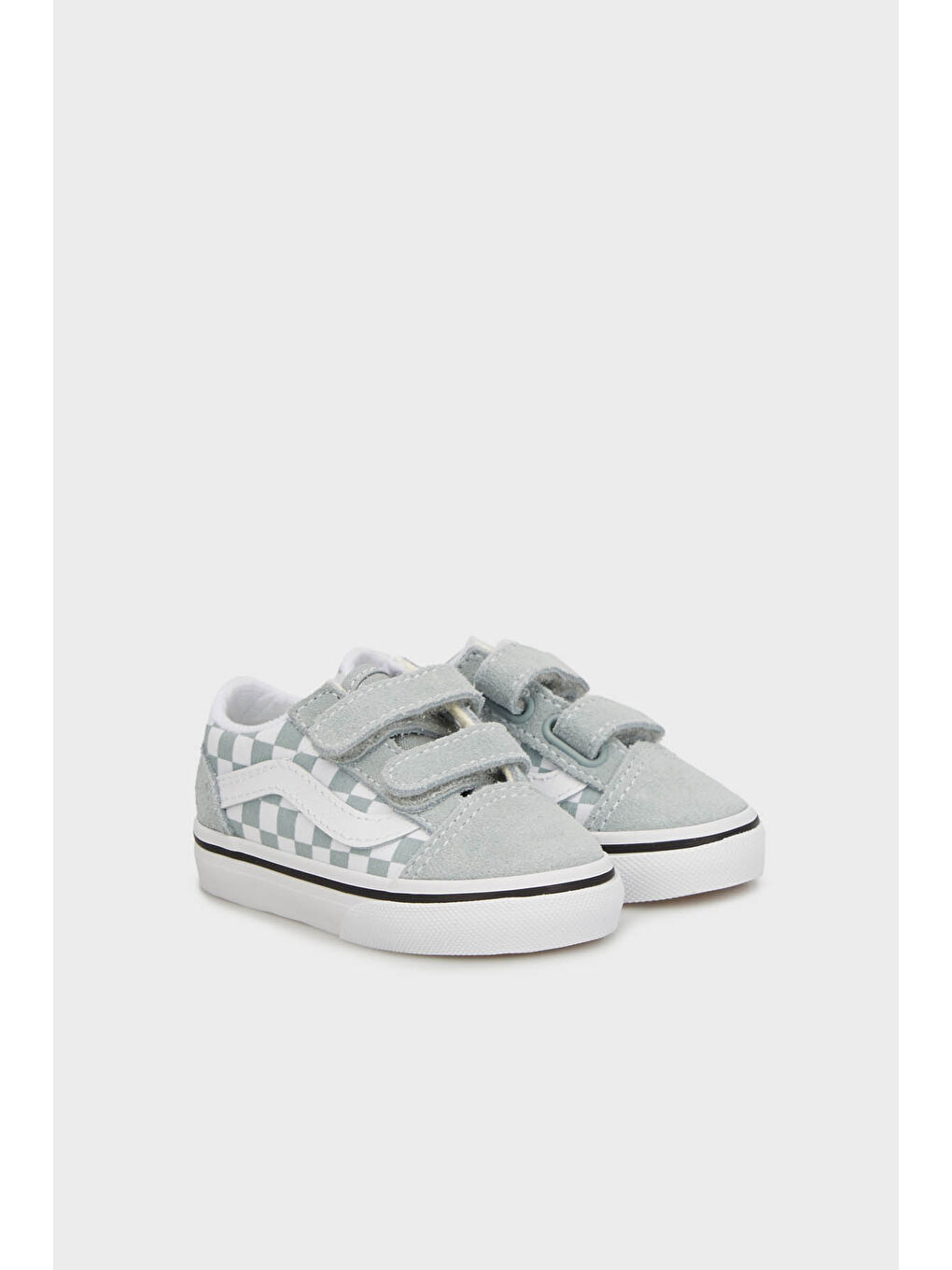 Yeşil Old Skool V Kareli Süet Sneaker Ayakkabı VN0009RCEPO1-1