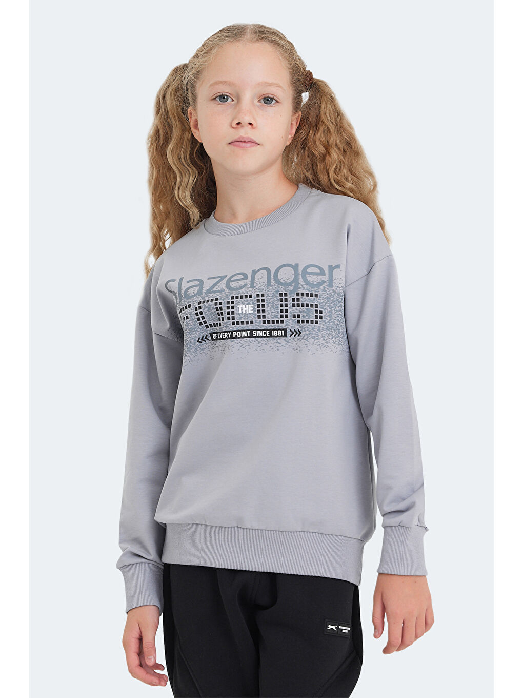 LAST Unisex Çocuk Taş Gri Sweatshırt-6