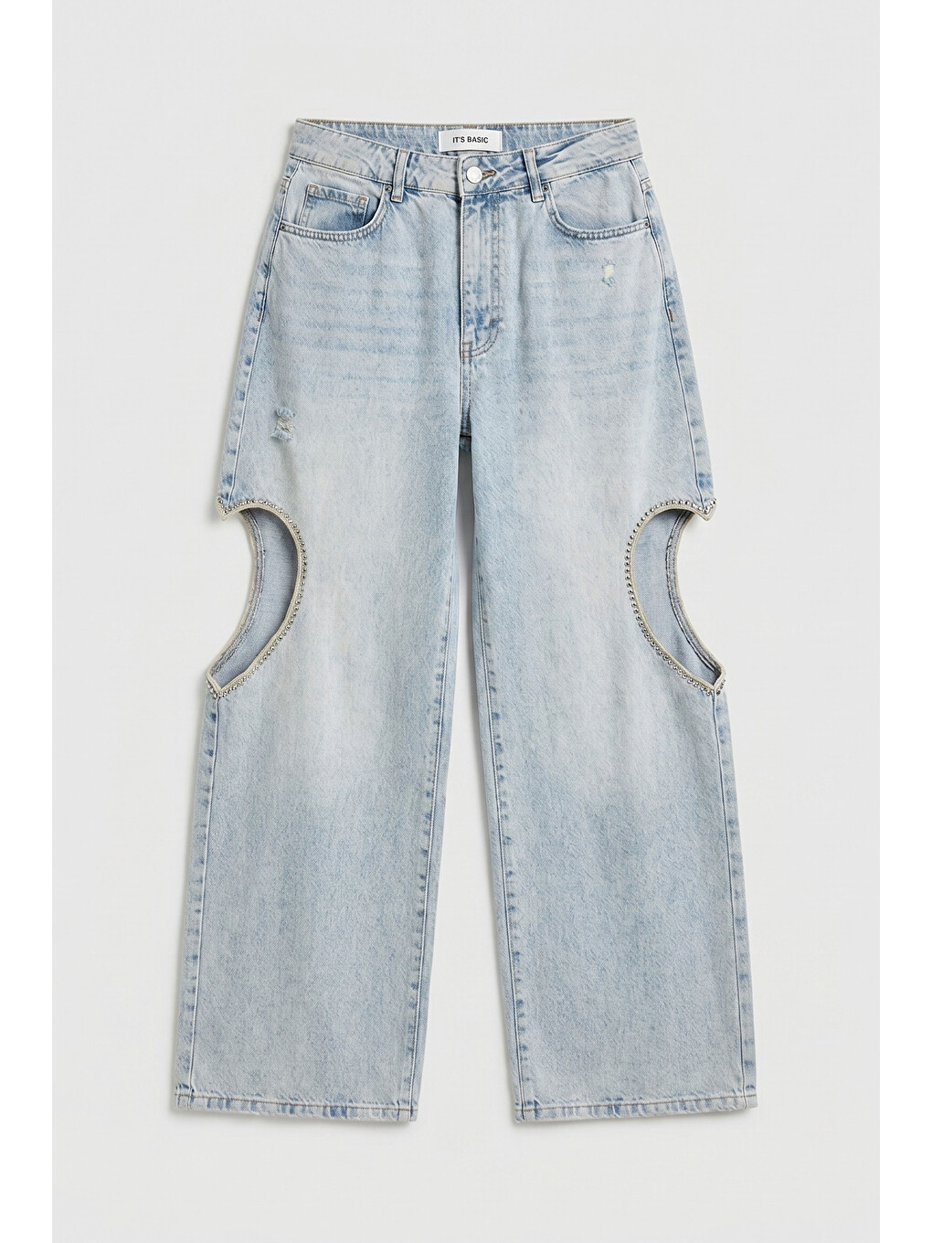 Mavi Kadın Ice T-12s6-3 Süper Baggy Fit Kalp Detaylı Tasarım Denim Jean