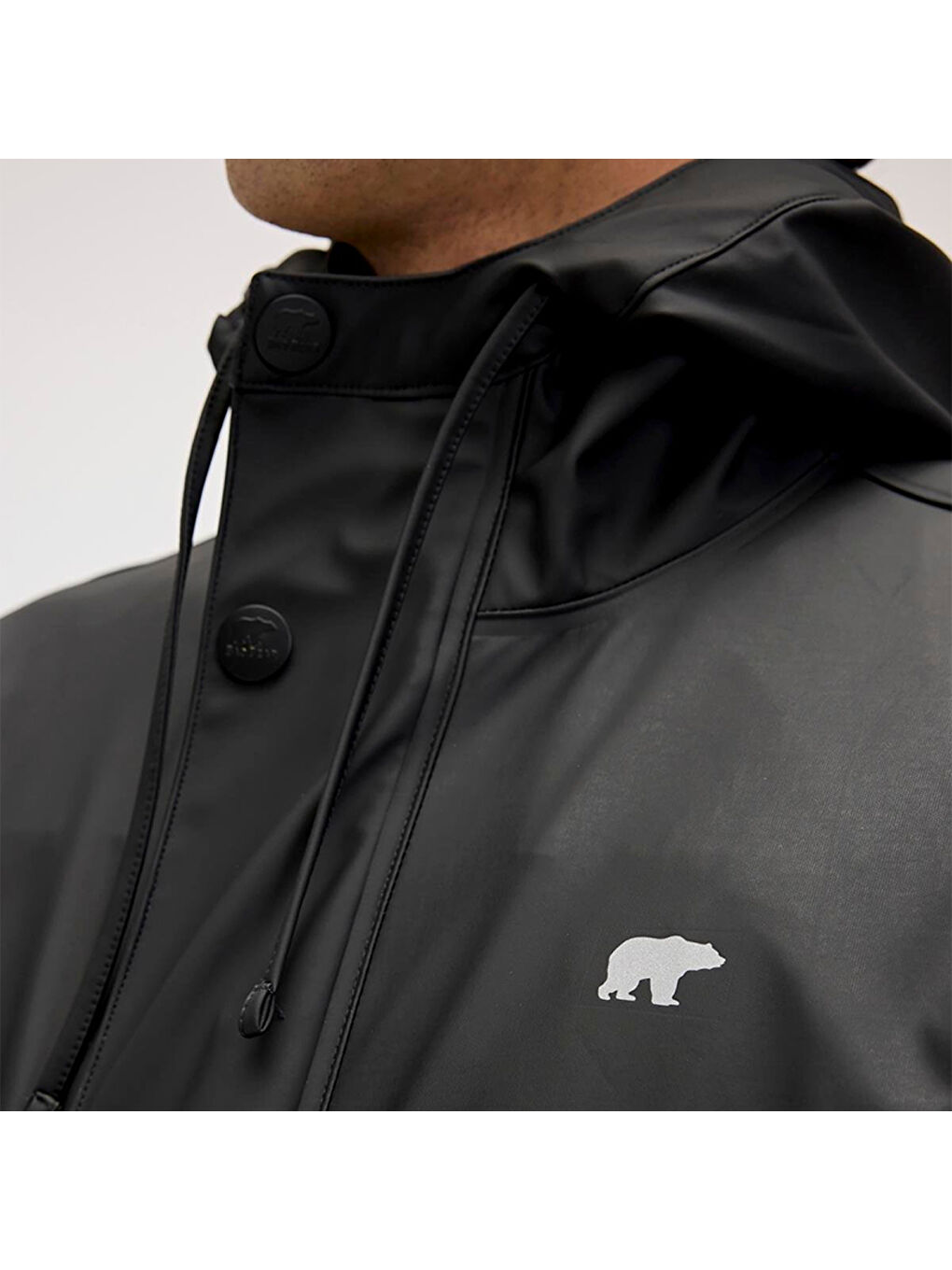 Patrol Erkek Siyah Yağmurluk-2
