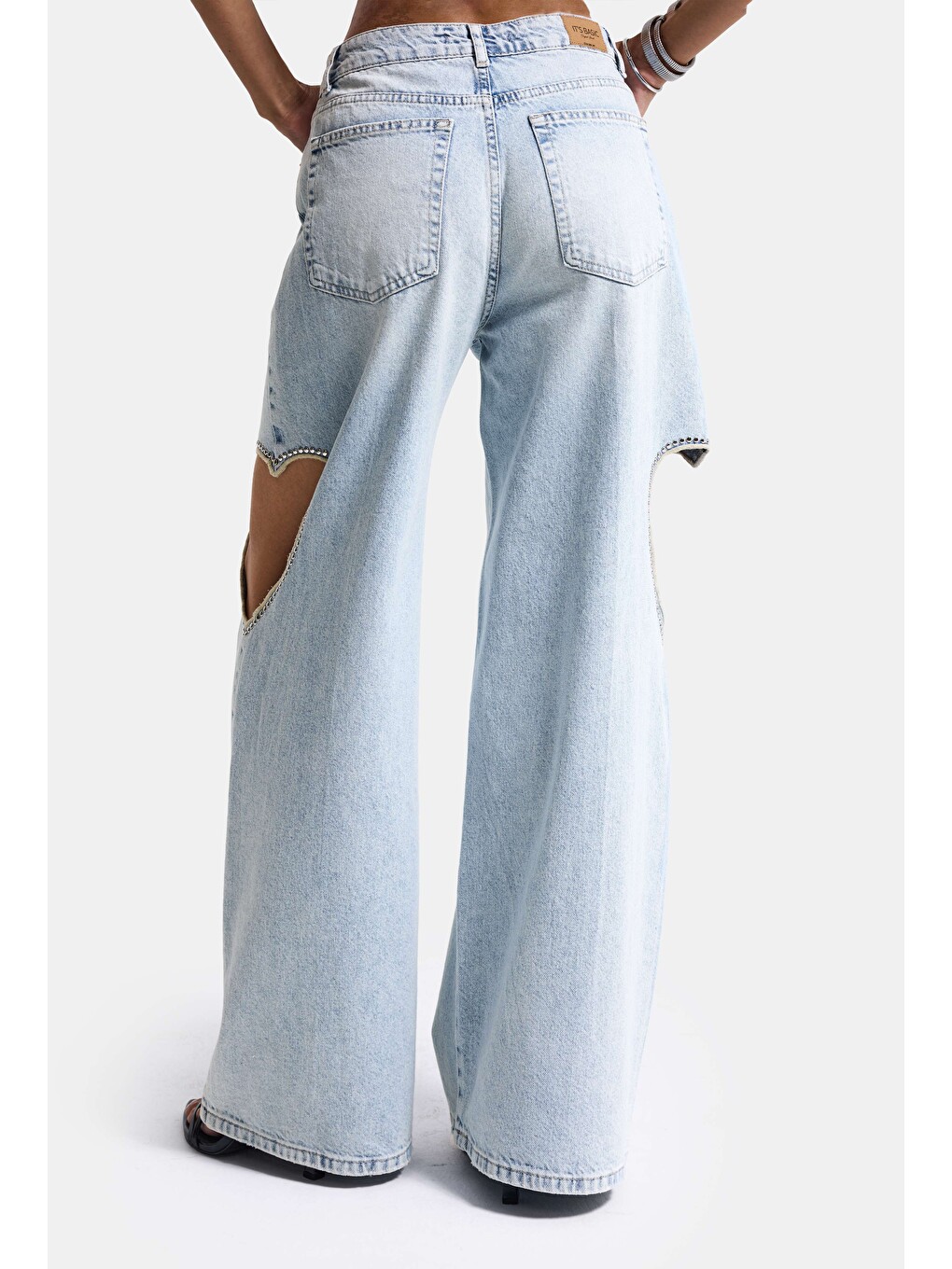 Mavi Kadın Ice T-12s6-3 Süper Baggy Fit Kalp Detaylı Tasarım Denim Jean-1