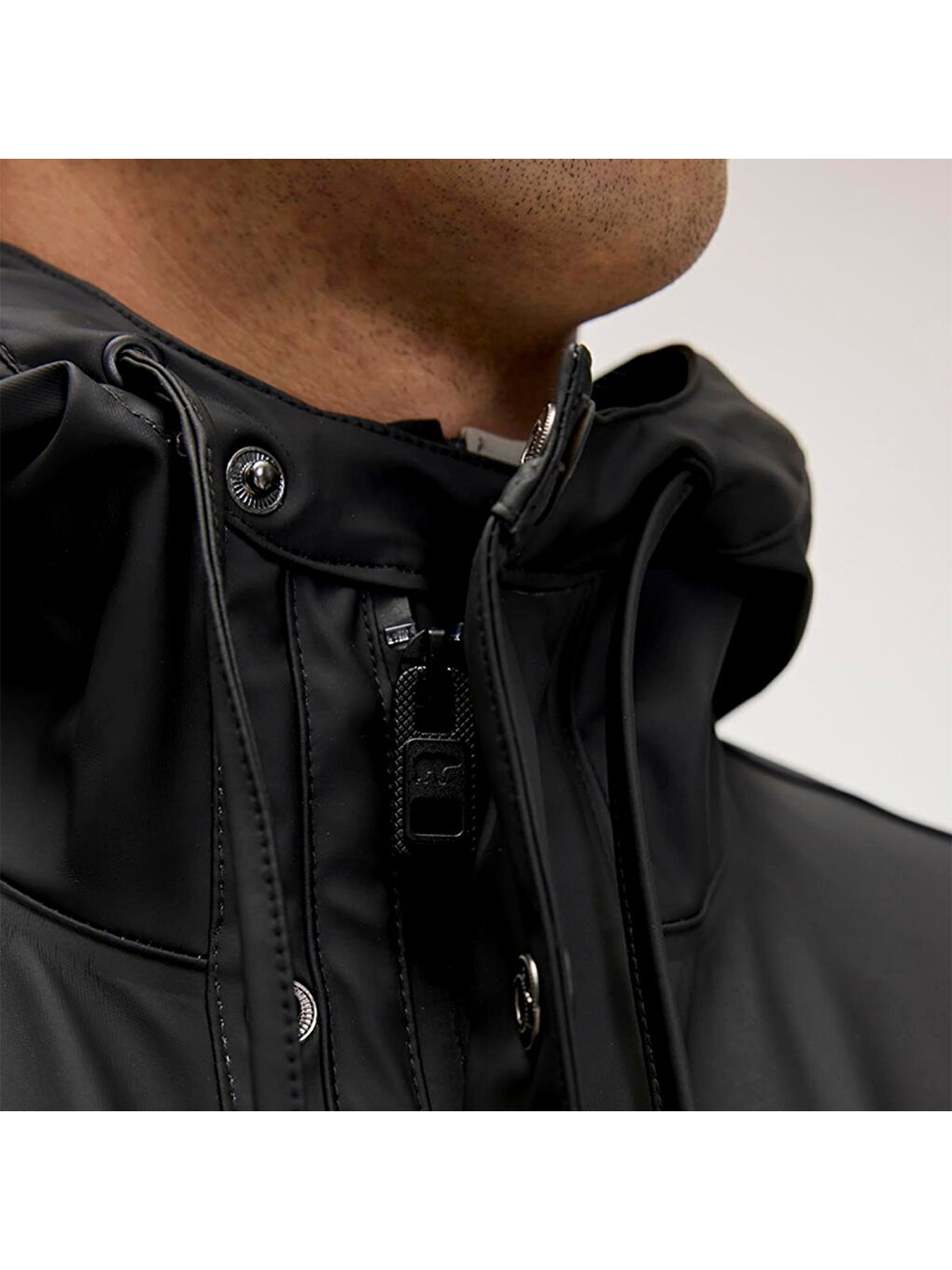 Patrol Erkek Siyah Yağmurluk-3