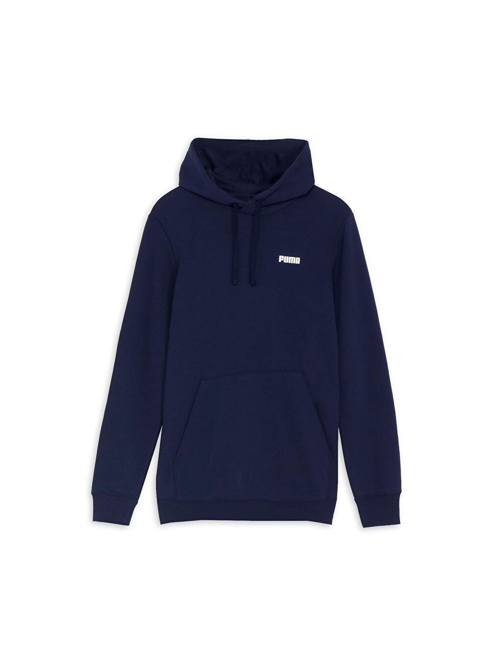 Lacivert ESSENTIALS Small Logo Erkek Kapüşonlu Sweatshirt