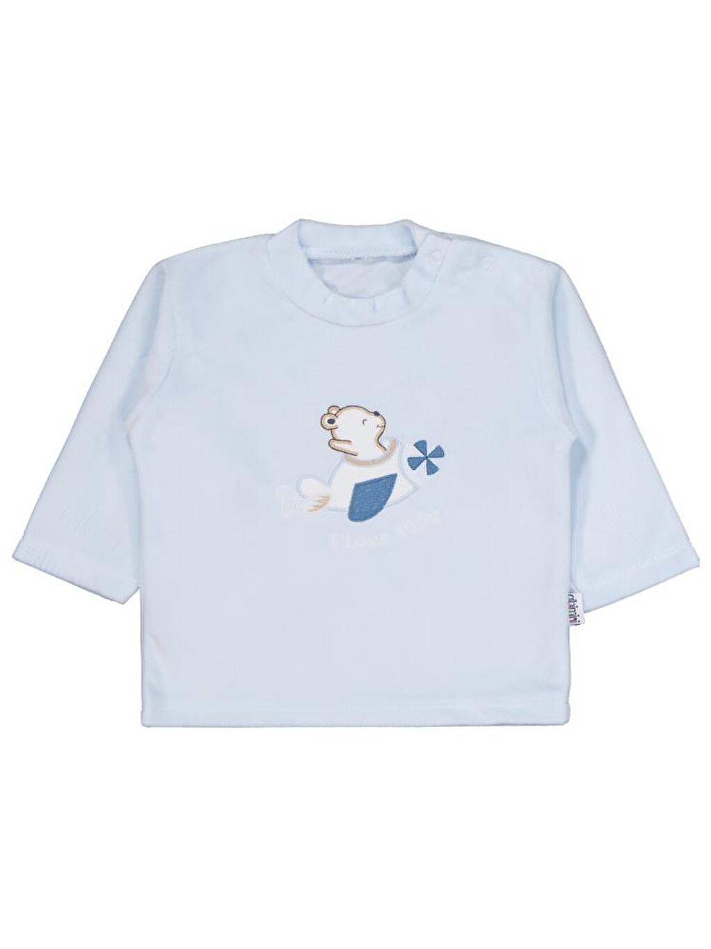 Velboa Uçaklı Erkek 2Li 1-6 Ay Takım - Gri 6-9 Ay-1