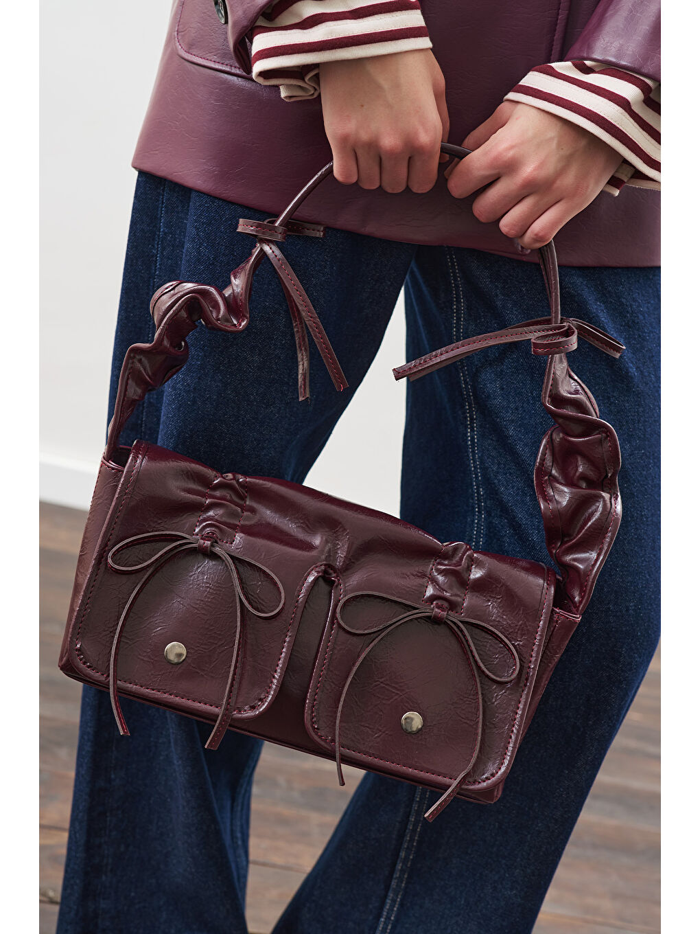 Ruby Cepli Çanta Bordo-1
