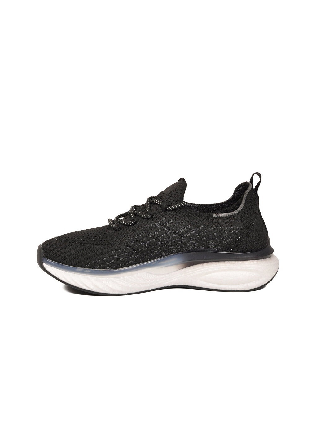 Beyaz-siyah Geniş Kalıp Anorak Hafızalı Rahat Tabanlı Kadın Yürüyüş Ve Spor Ayakkabı Sneaker B264-3