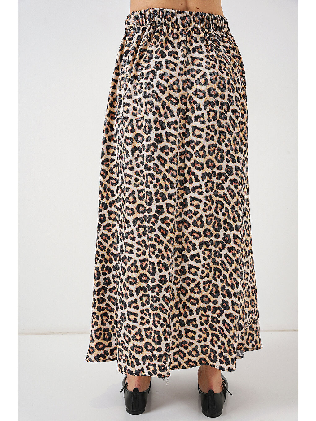 Kadın Uzun Ayrobin Etek 8050 - C. Kahverengi-6