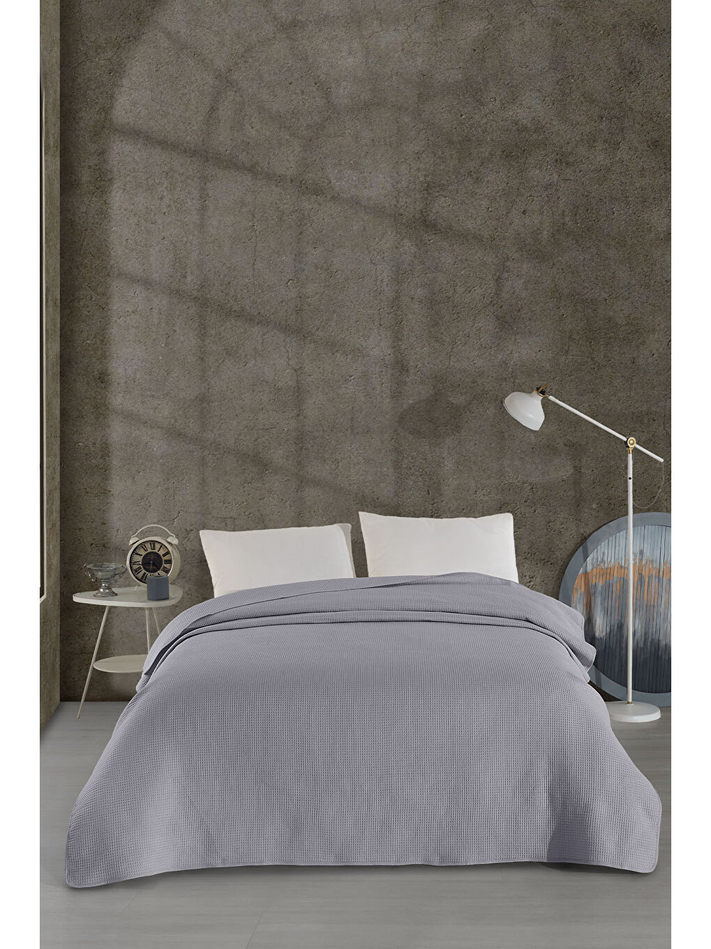 Pandora Çok Amaçlı Yatak Örtüsü Tek Kişilik (160x220 cm) Gri