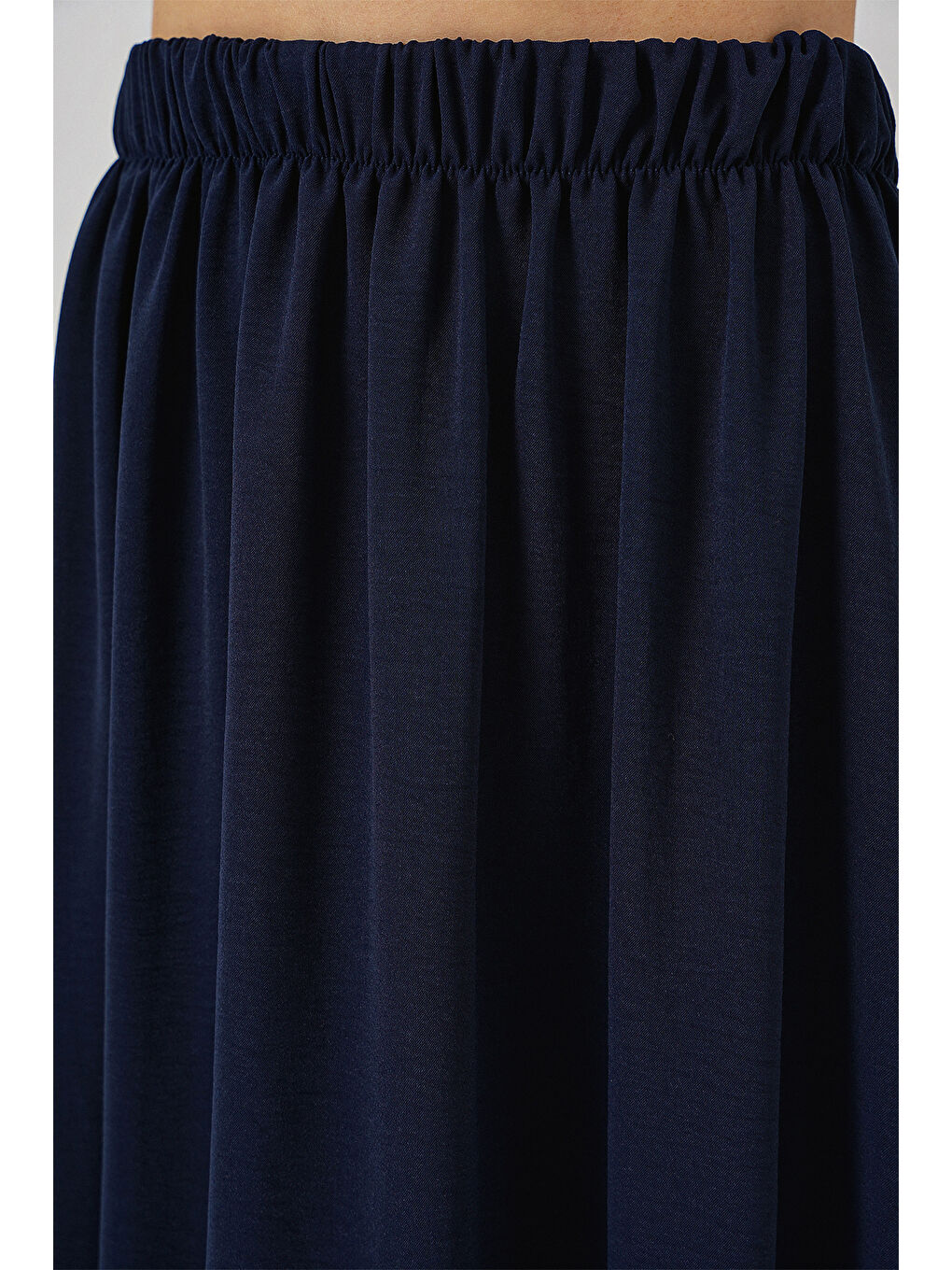 Kadın Uzun Ayrobin Etek 8050 - Lacivert-5