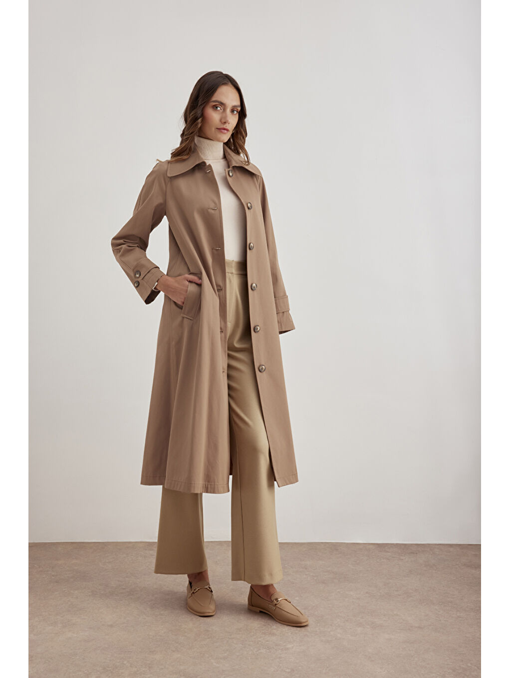 Kahverengi 7161111 Reglan Trençkot-1