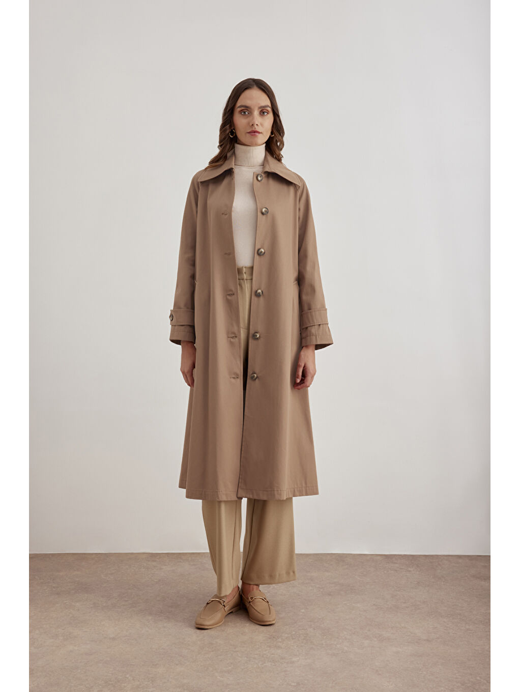 Kahverengi 7161111 Reglan Trençkot-2