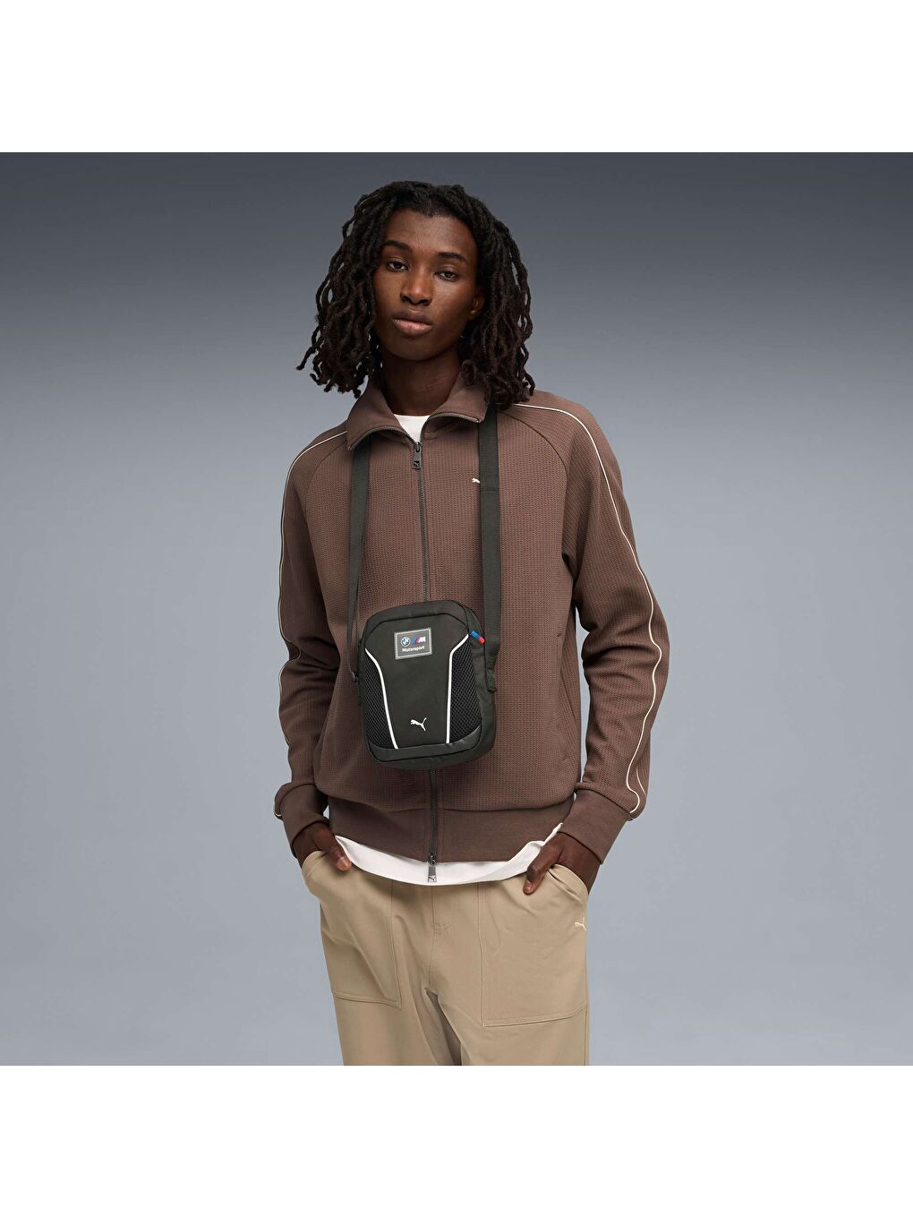 Siyah BMW M Motorsport Portable Omuz Çantası-2