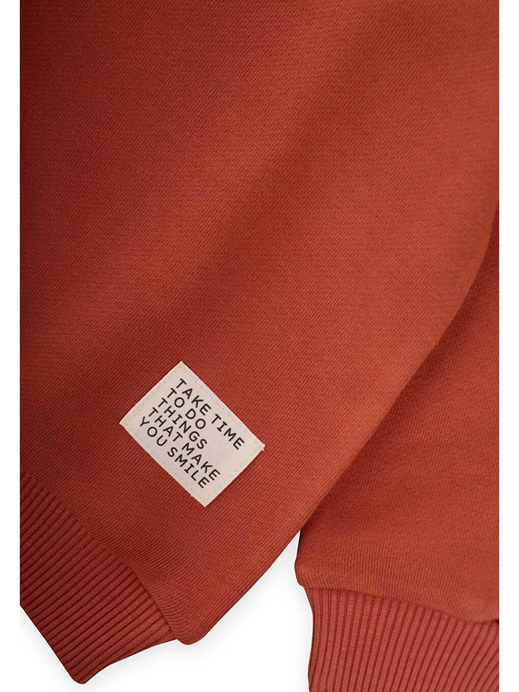 Kahverengi Garnili Sweatshirt Takım 2-8 Yaş Kiremit-2
