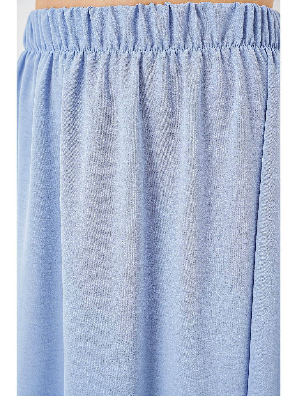 Kadın Uzun Ayrobin Etek 8050 - Mavi-5