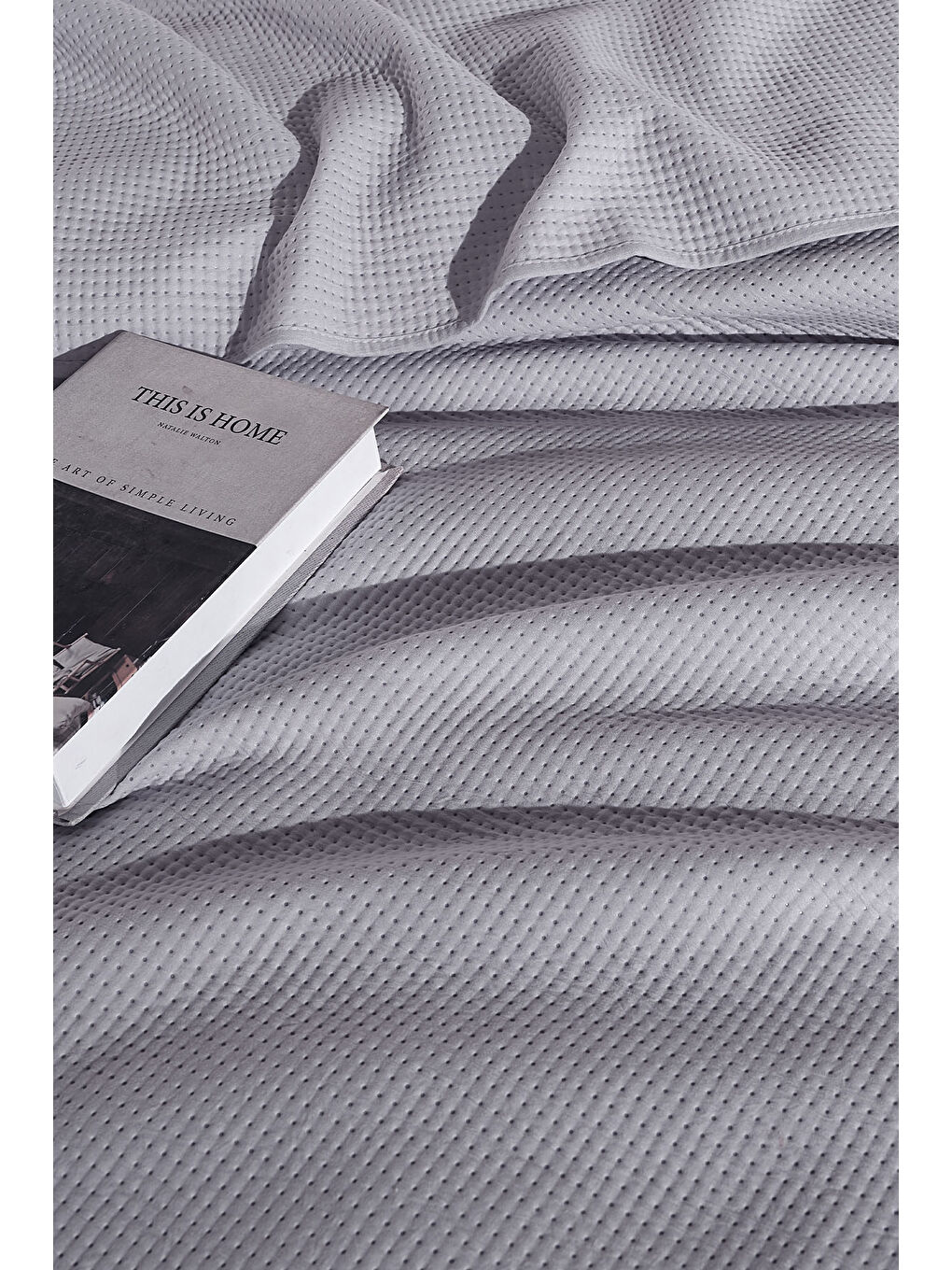 Pandora Çok Amaçlı Yatak Örtüsü Tek Kişilik (160x220 cm) Gri-3