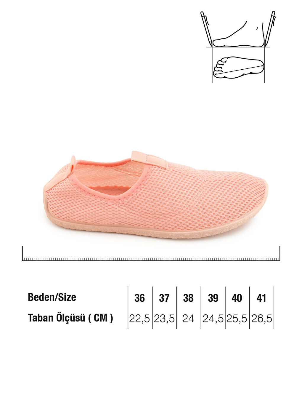 Pembe Kadın Yazlık PVC Esnek Taban Plaj Deniz Havuz Ayakkabı-1