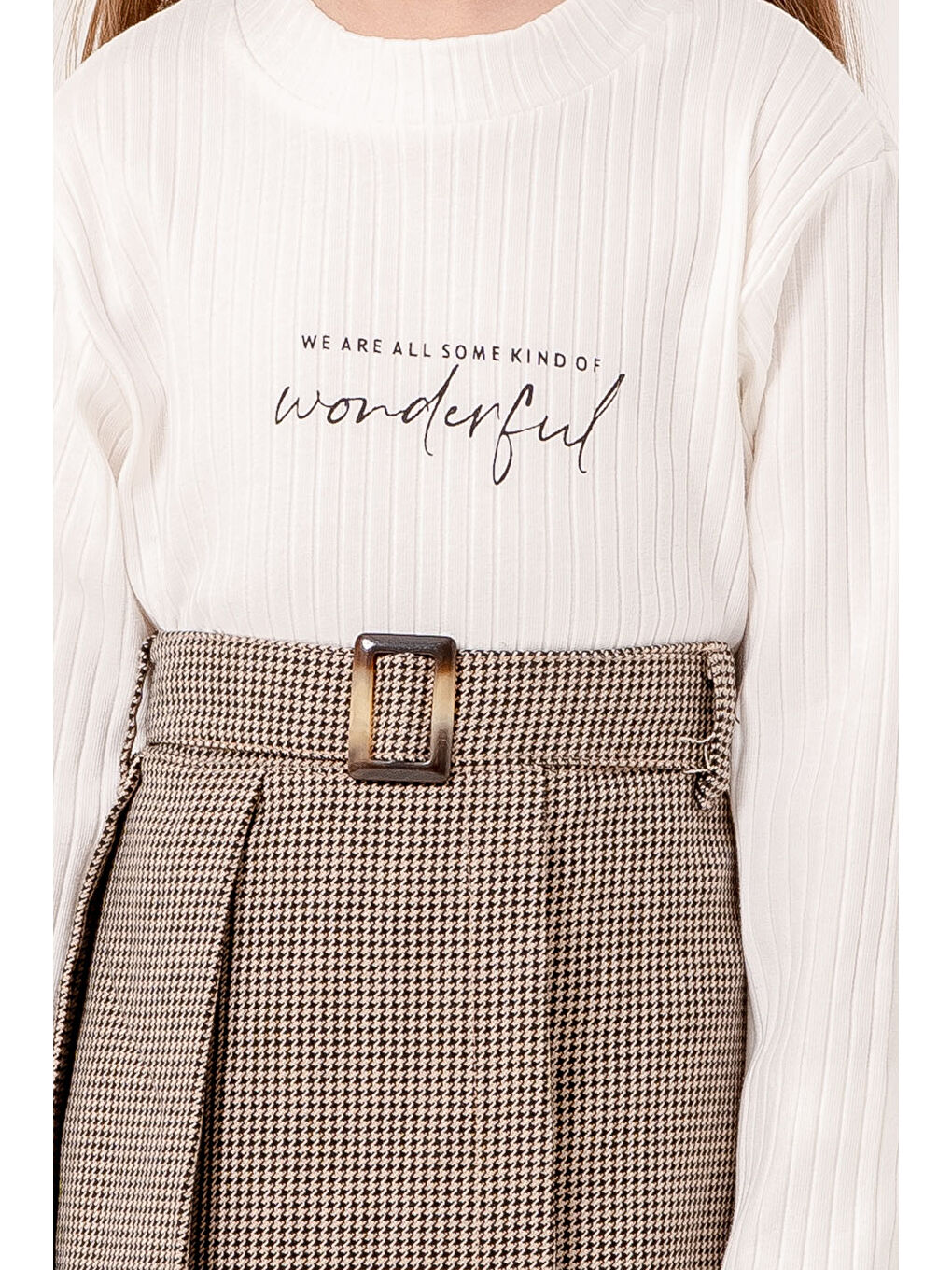 Şort Etekli Kız Çocuk Takım 3-7 Yaş Siyah 3736-2-1