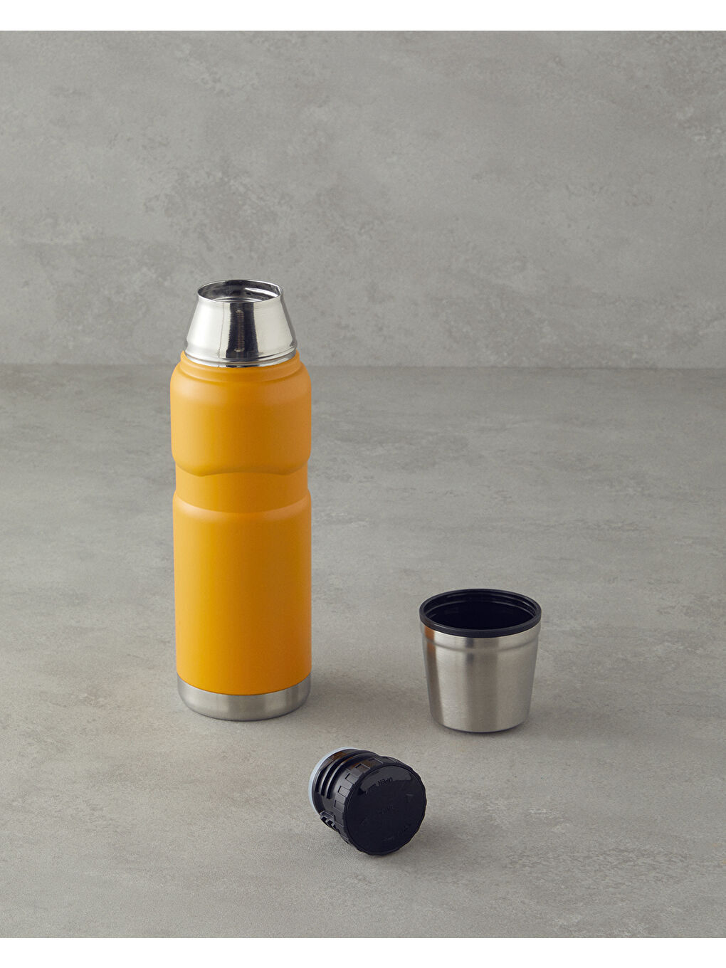 HeatLock Çelik Bardaklı Travel Mug 500 ml Turuncu-1