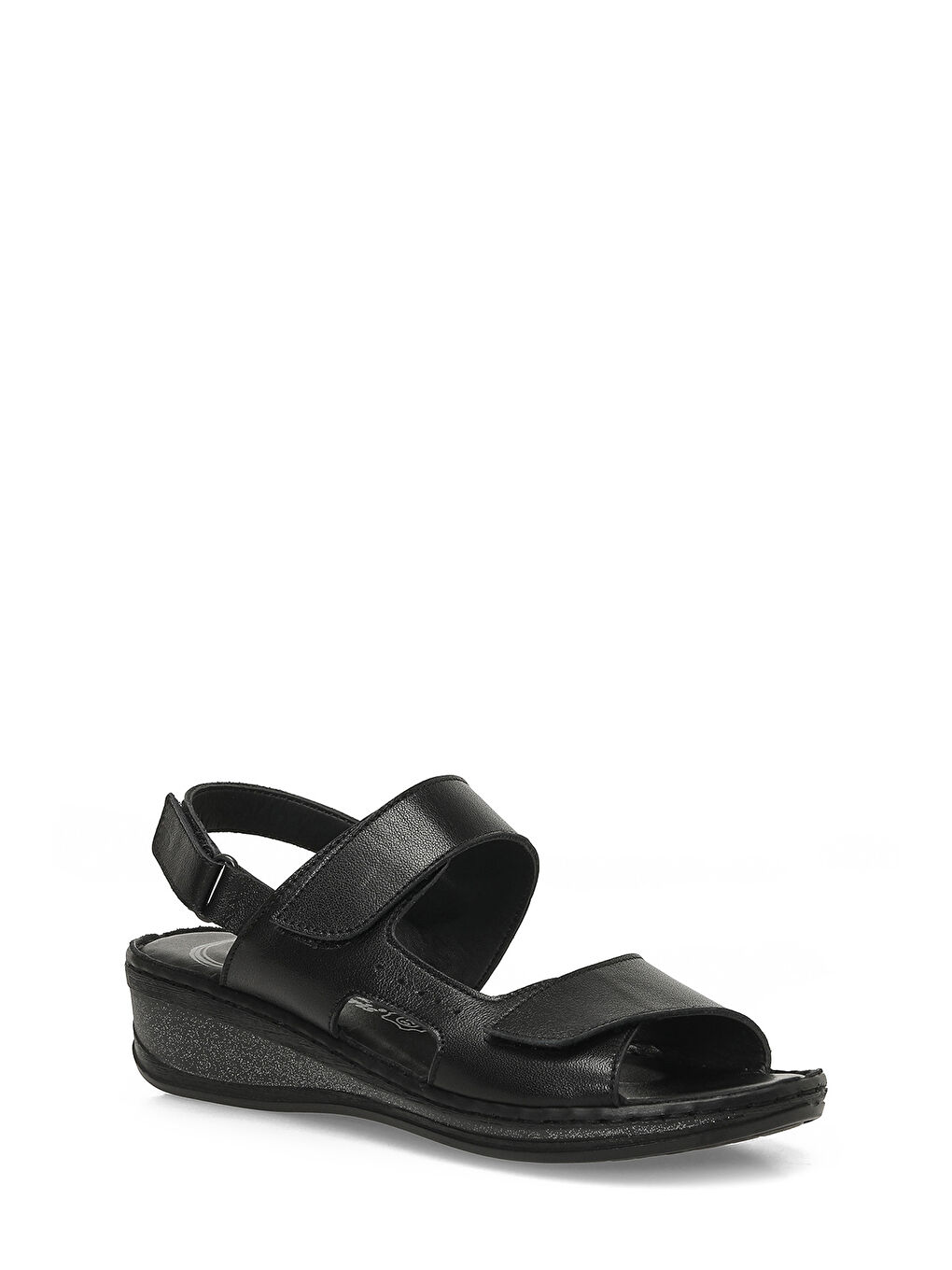 105815.Z6FX Siyah Kadın Comfort Sandalet-1