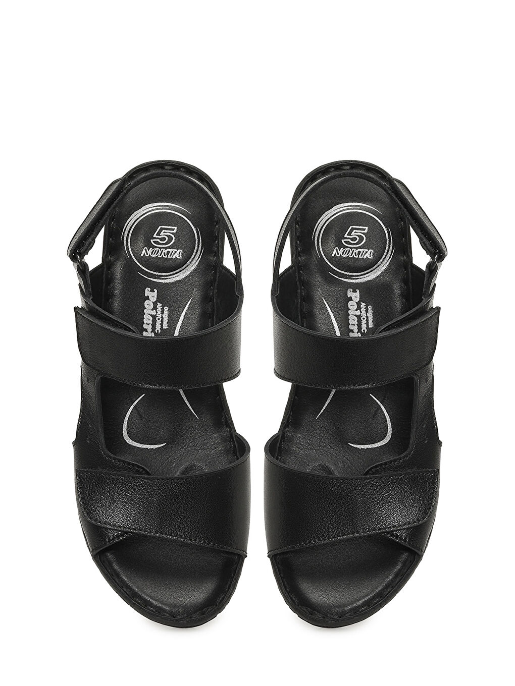 105815.Z6FX Siyah Kadın Comfort Sandalet-3