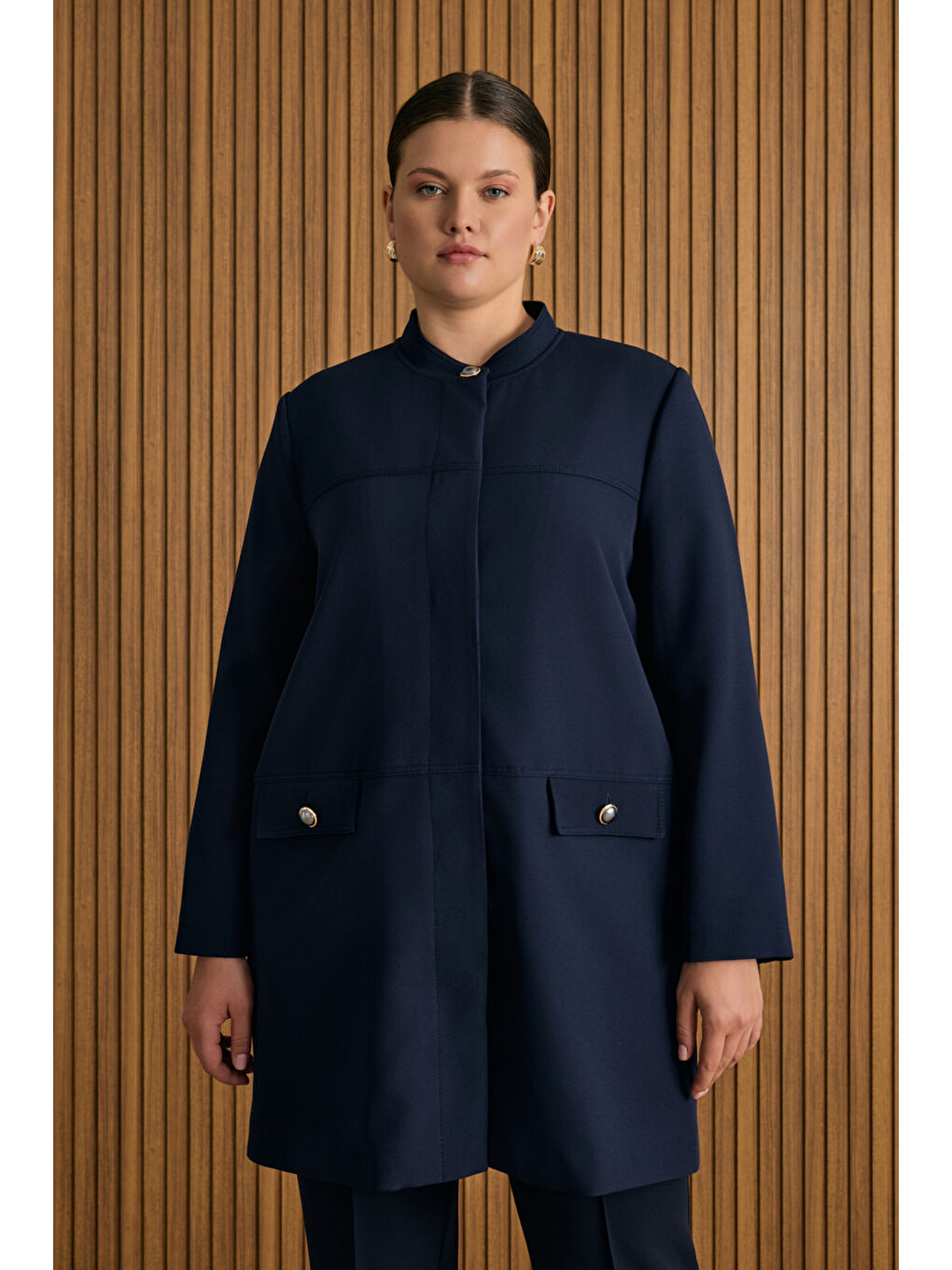 Lacivert Dokuma Kap-1