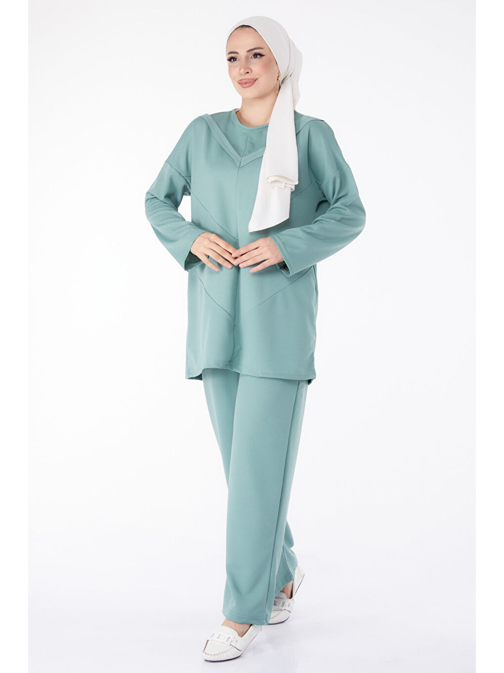 Yeşil Tunik Pantolon Mint - 13139-2