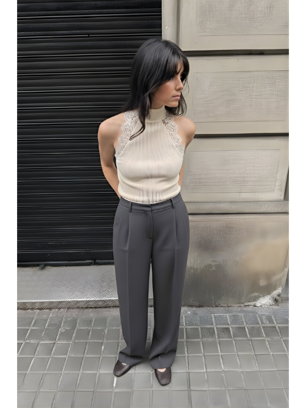 Palazzo Pantolon Antrasit