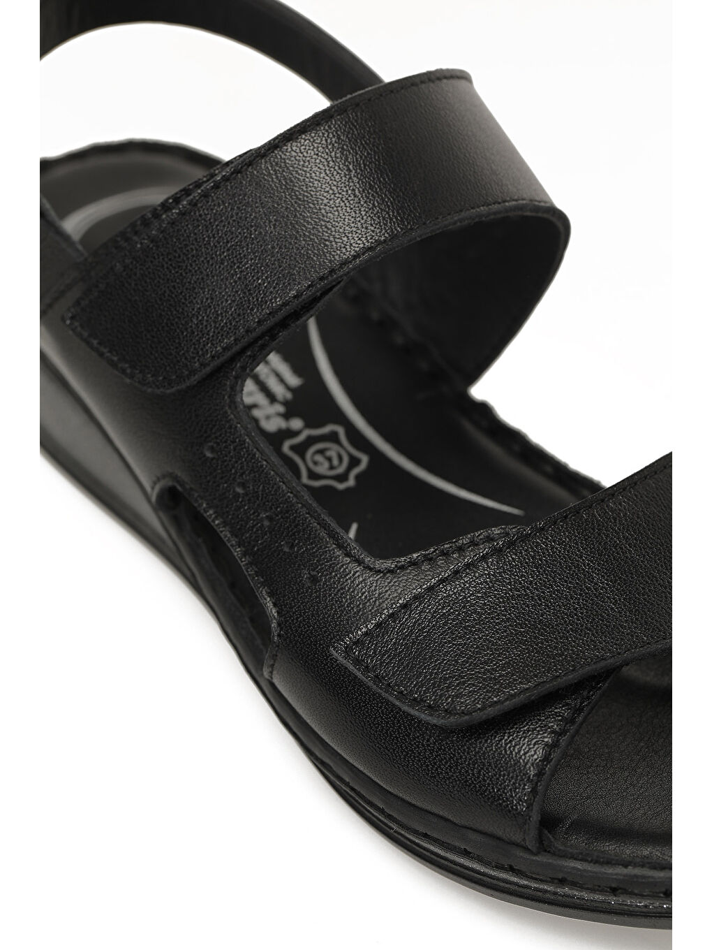 105815.Z6FX Siyah Kadın Comfort Sandalet-6