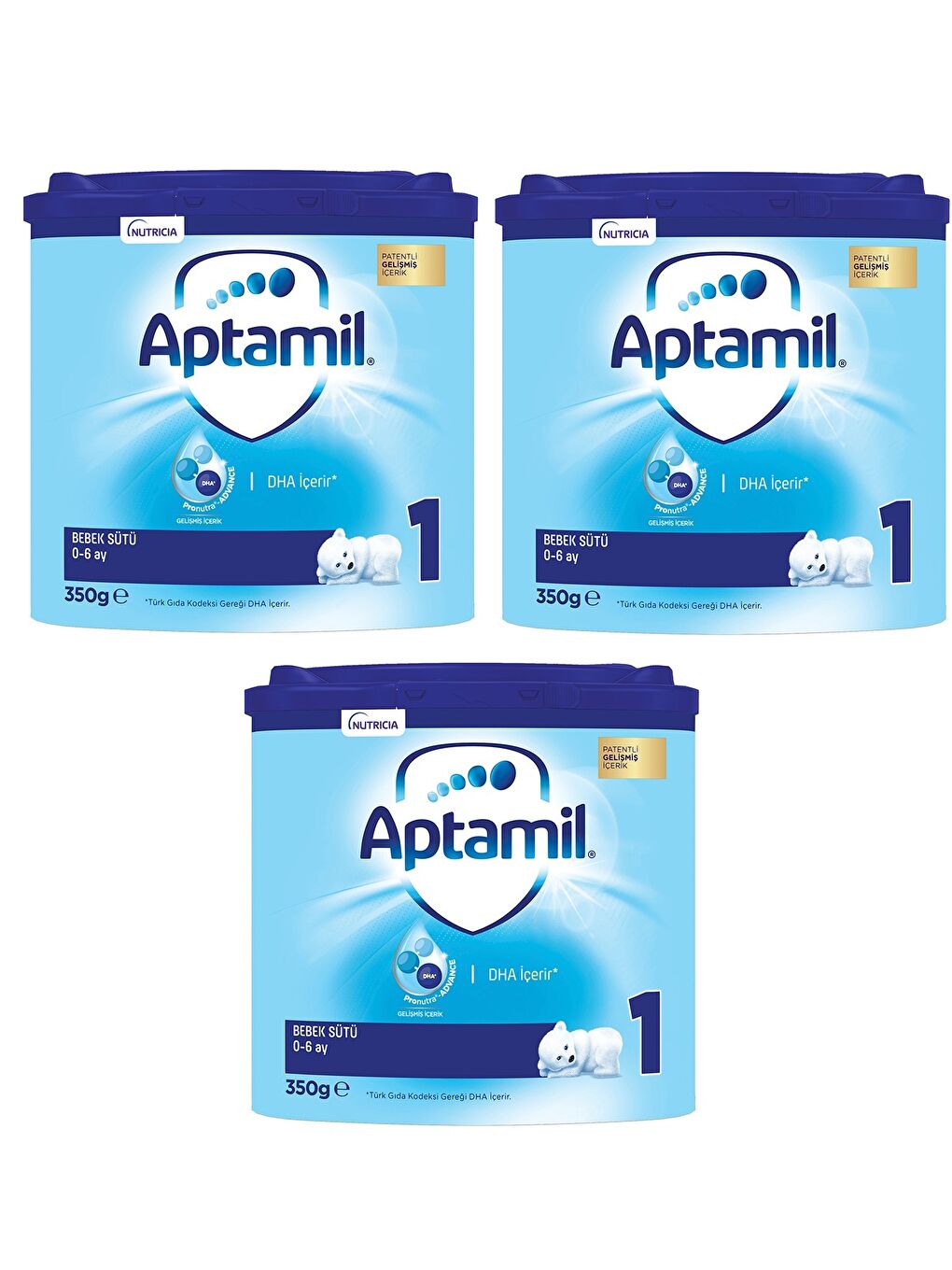 Aptamil 1 Akıllı Kutu Bebek Sütü 350 gr x 3 Adet