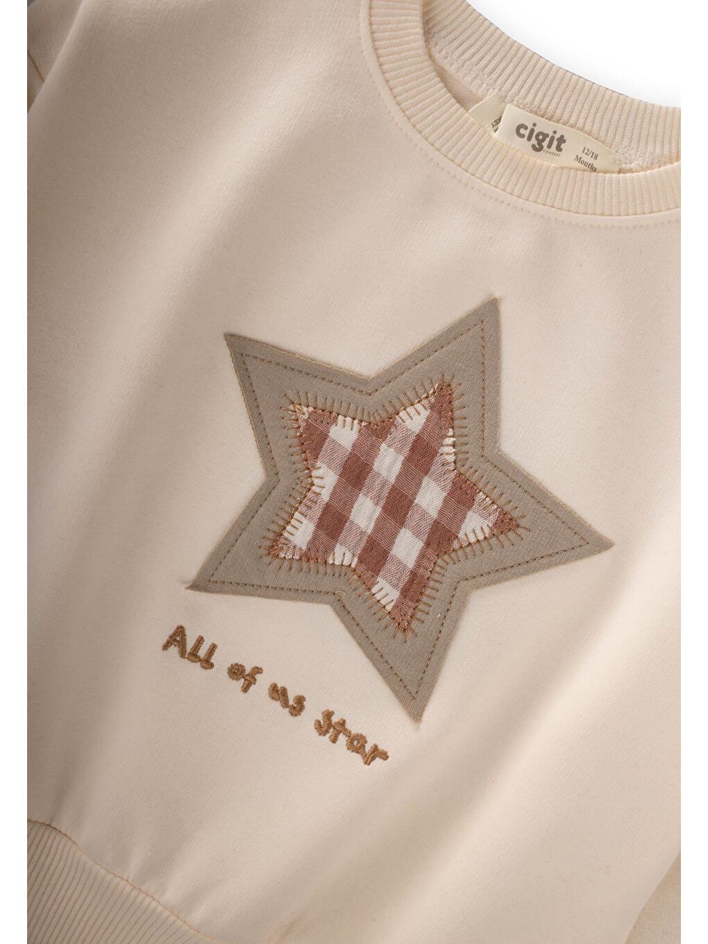 Sweatshirt Takım 1-7 Yaş Ekru S Vizon-2