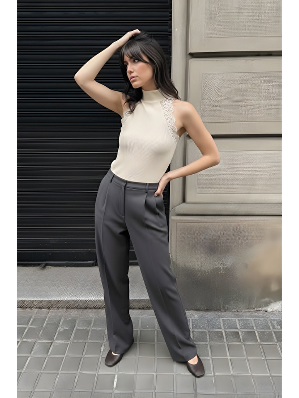 Palazzo Pantolon Antrasit-2