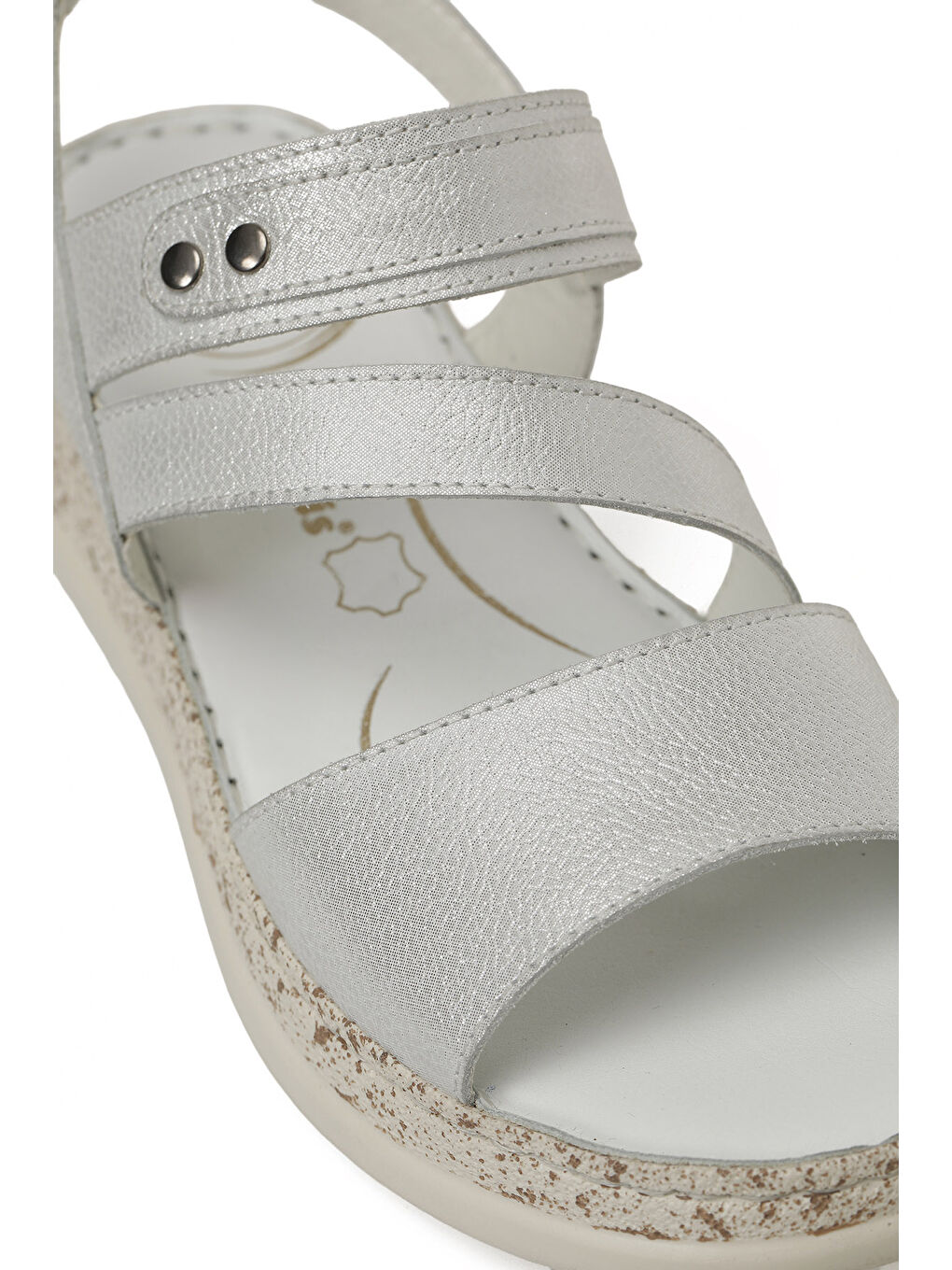 105790.Z6FX Beyaz Kadın Comfort Sandalet-6