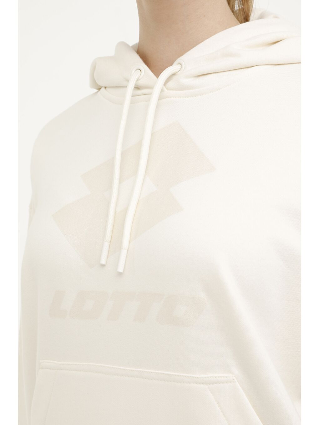 LOTTO Bej W-SMART W IV SWEAT HD 3PR Bej Kadın Sweatshirt - 3