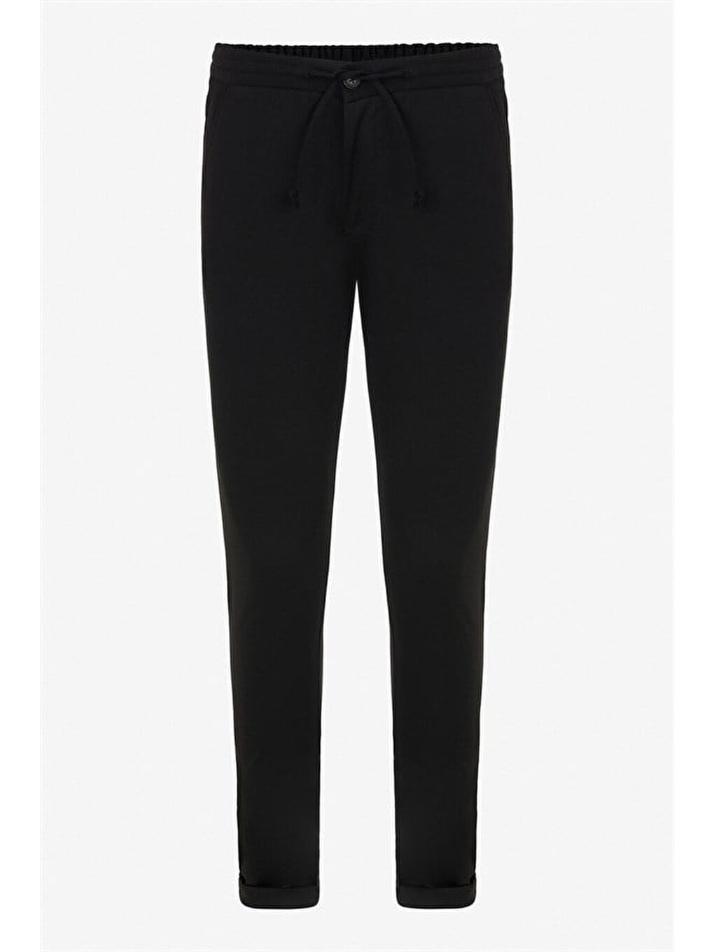 Siyah Slim Düz Jogger Pantolon